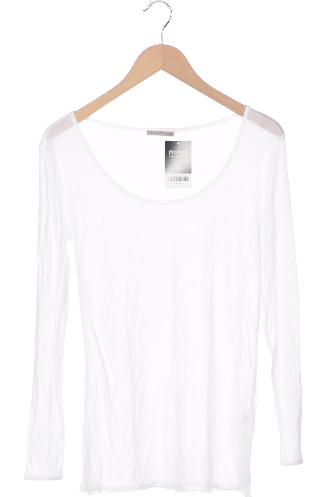 

Margittes Damen Langarmshirt, weiß, Gr. 40