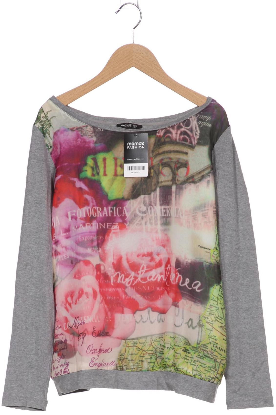 

Margittes Damen Langarmshirt, grau, Gr. 40