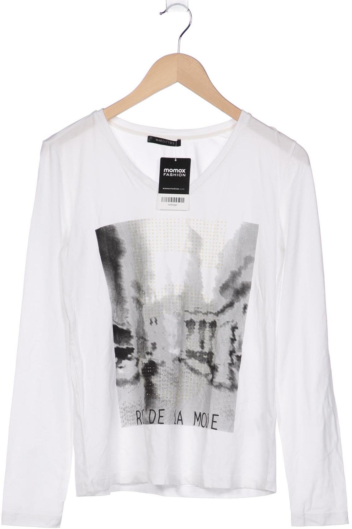 

MARGITTES Damen Langarmshirt, weiß