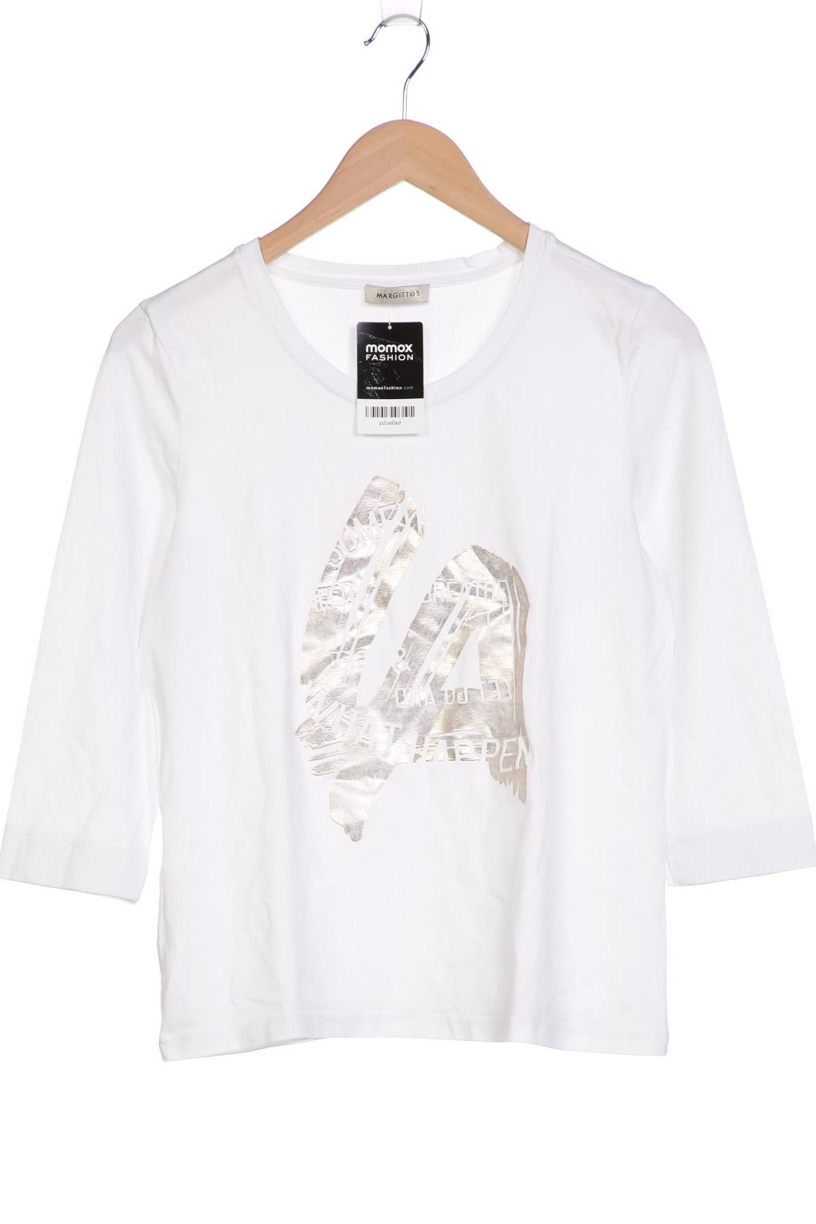 

Margittes Damen Langarmshirt, weiß, Gr. 42