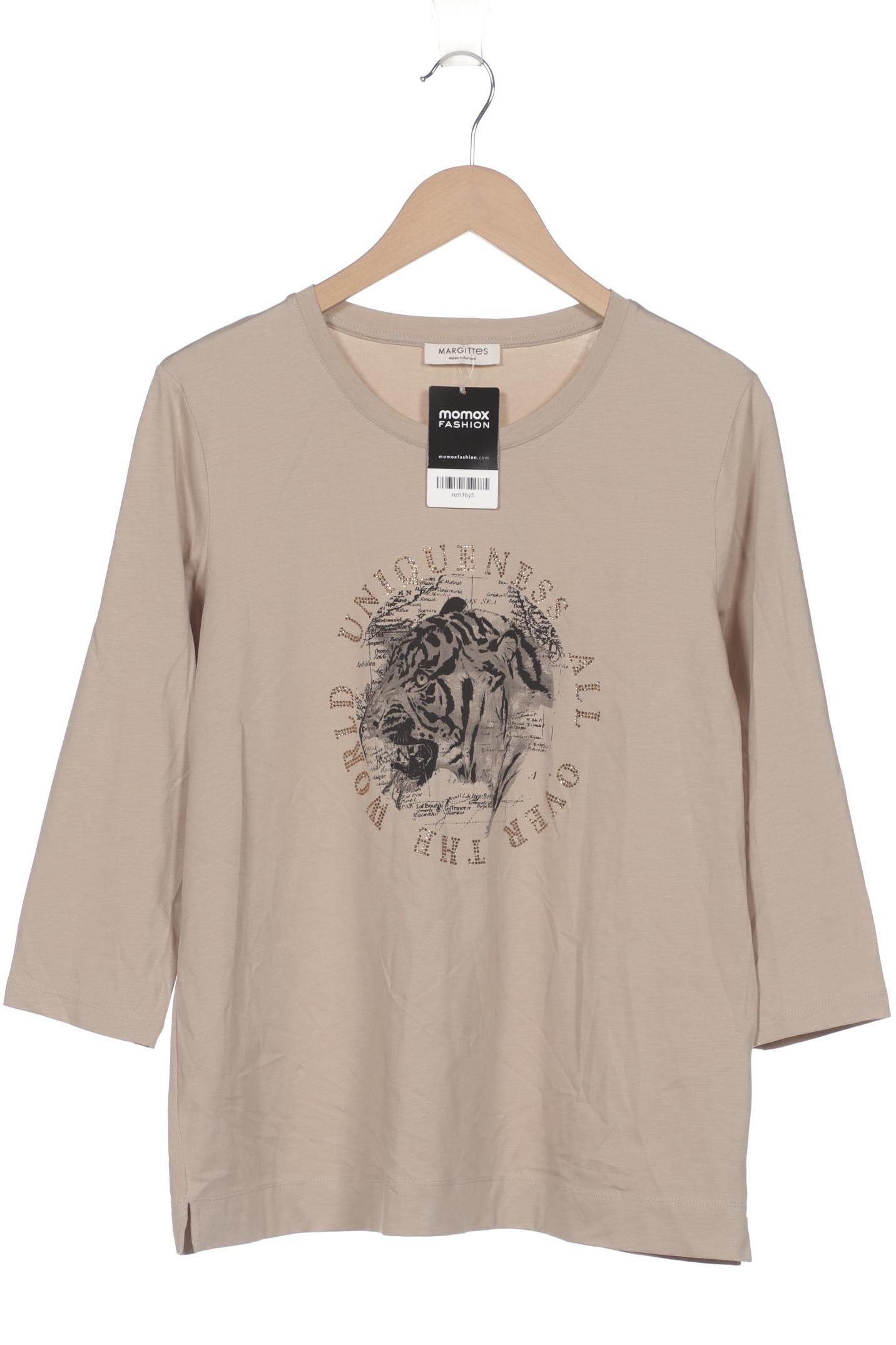 

Margittes Damen Langarmshirt, beige, Gr. 42