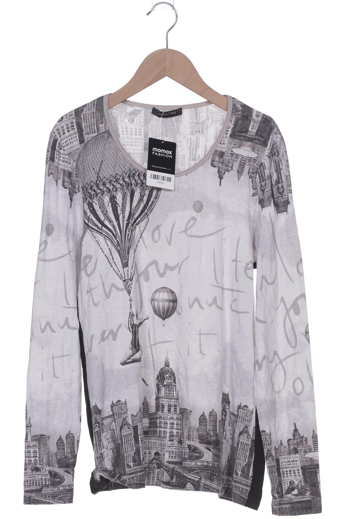 

Margittes Damen Langarmshirt, grau, Gr. 42