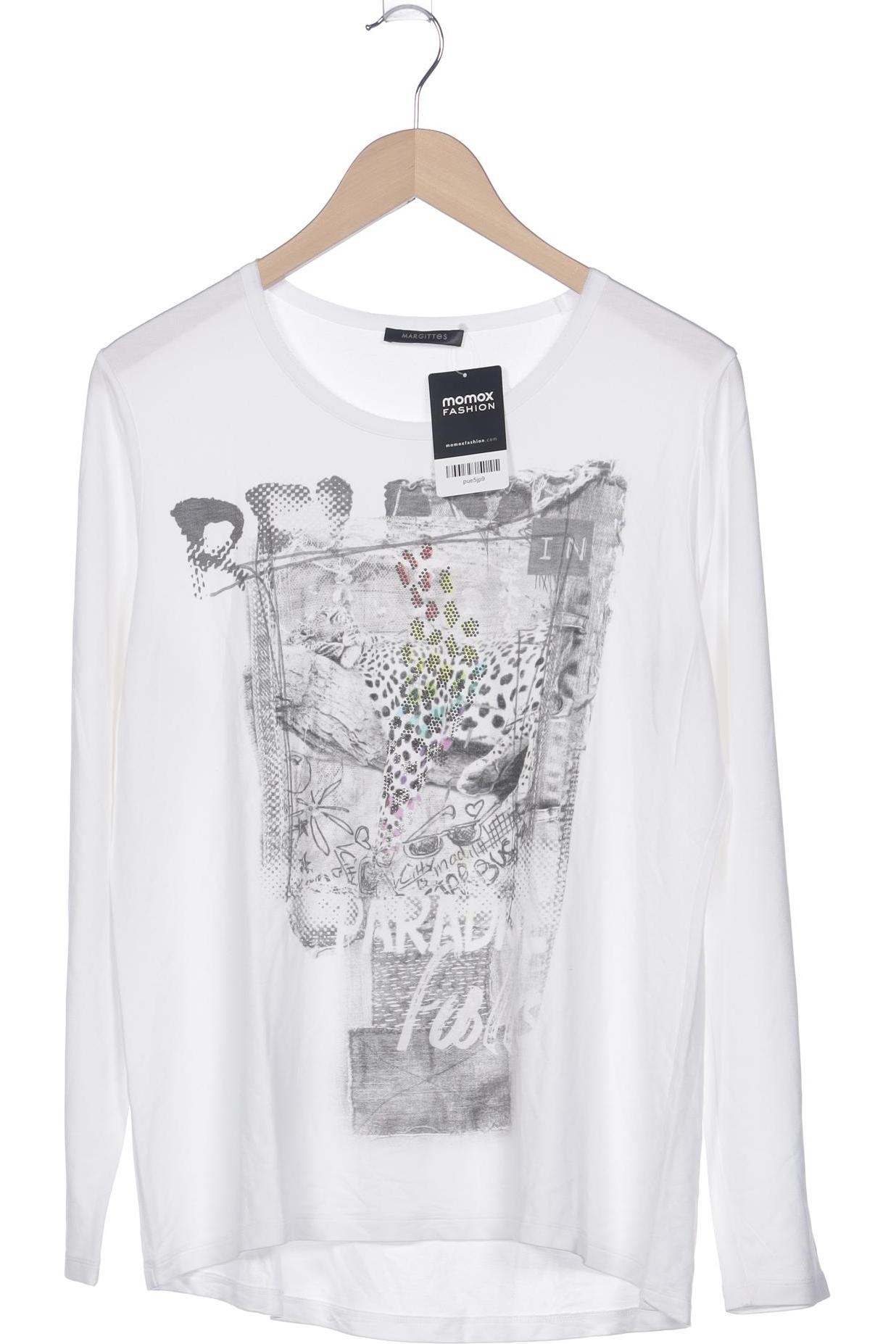 

Margittes Damen Langarmshirt, weiß, Gr. 44