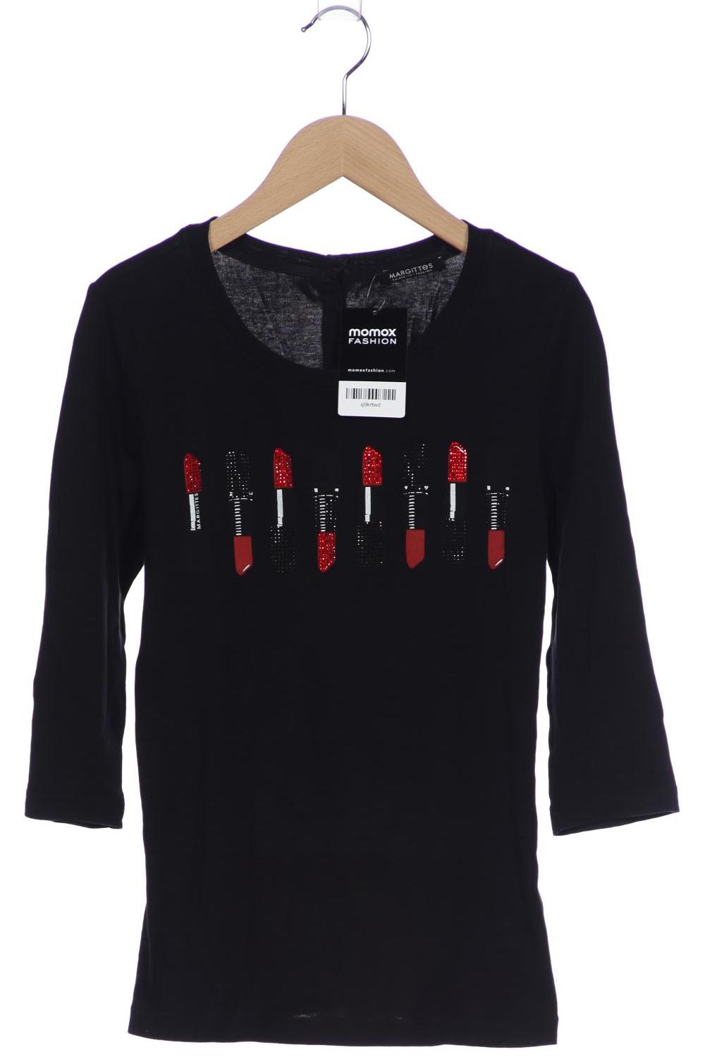

Margittes Damen Langarmshirt, schwarz, Gr. 38