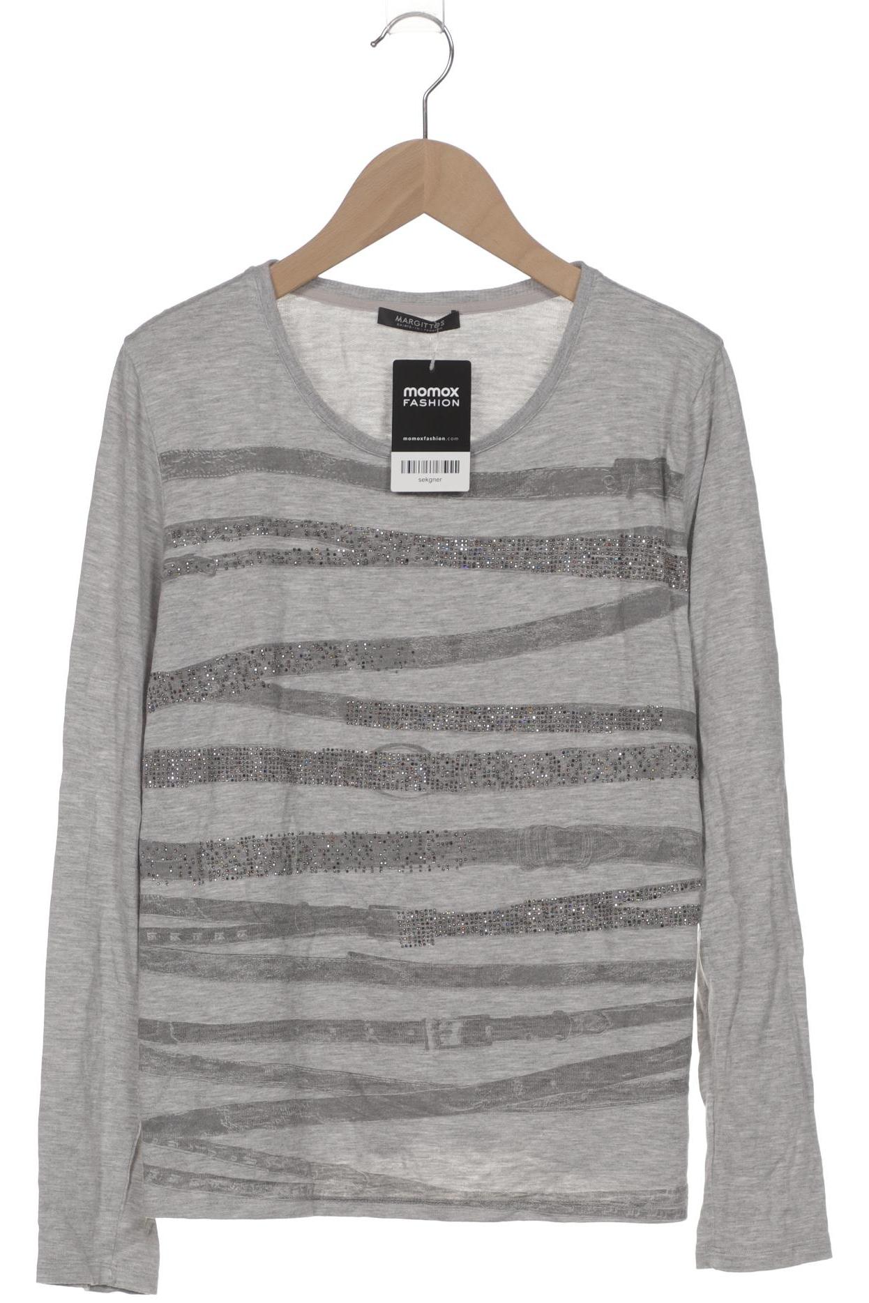 

Margittes Damen Langarmshirt, grau, Gr. 38