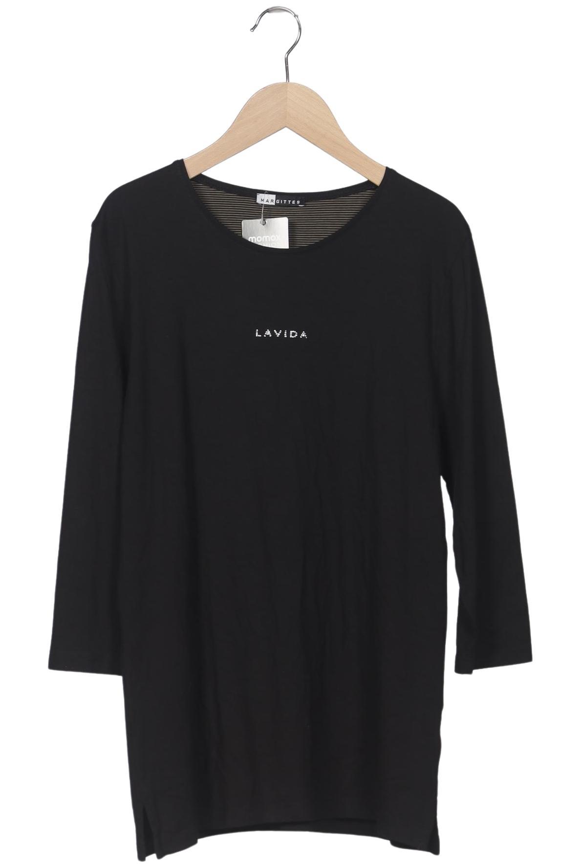 

Margittes Damen Langarmshirt, schwarz, Gr. 38