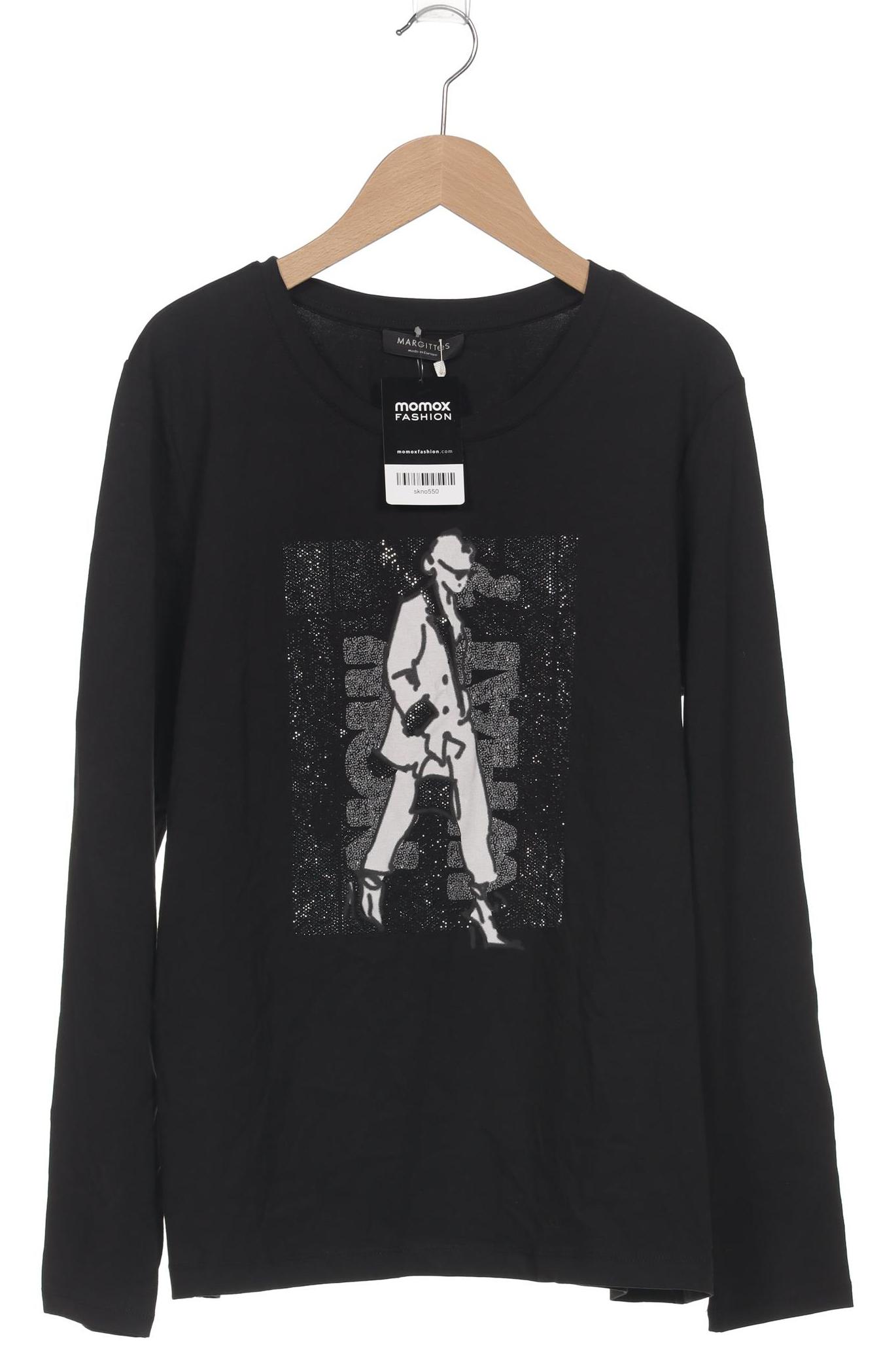 

Margittes Damen Langarmshirt, schwarz, Gr. 42