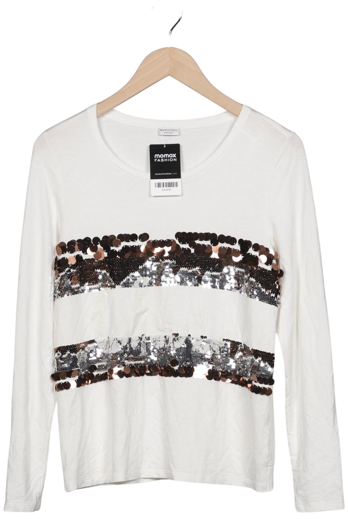 

Margittes Damen Langarmshirt, weiß, Gr. 36