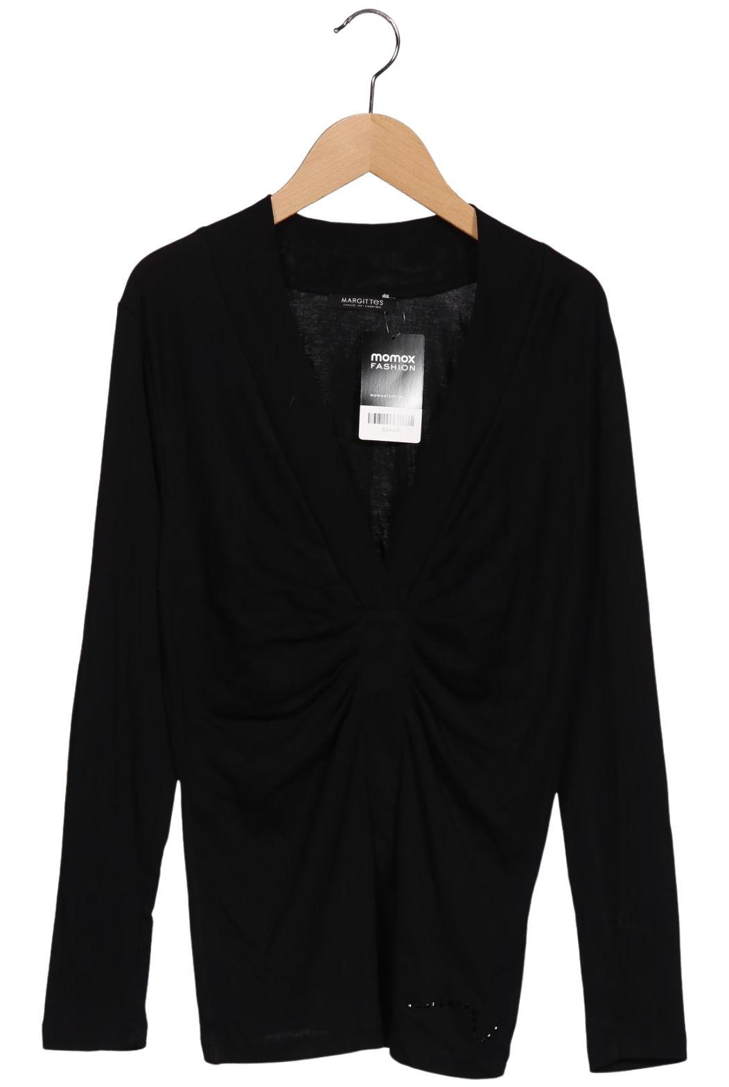 

Margittes Damen Langarmshirt, schwarz, Gr. 40