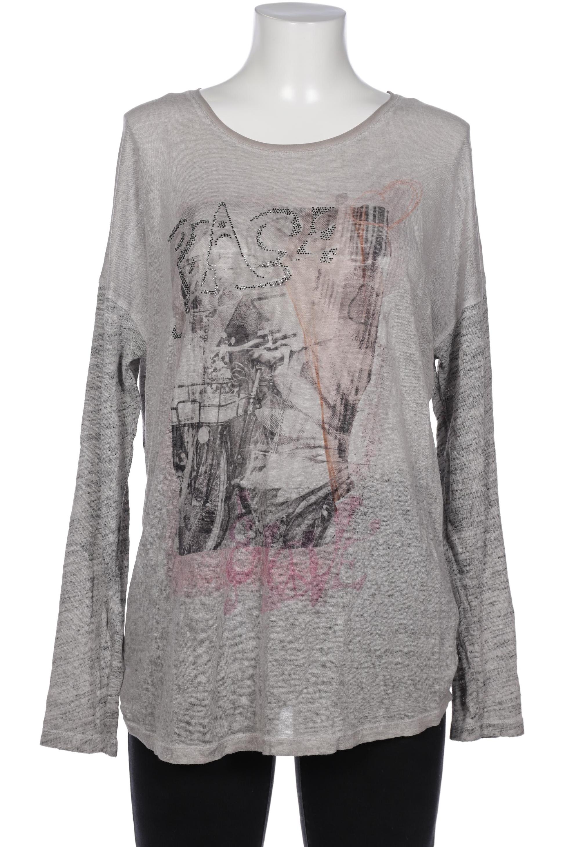 

Margittes Damen Langarmshirt, grau, Gr. 42