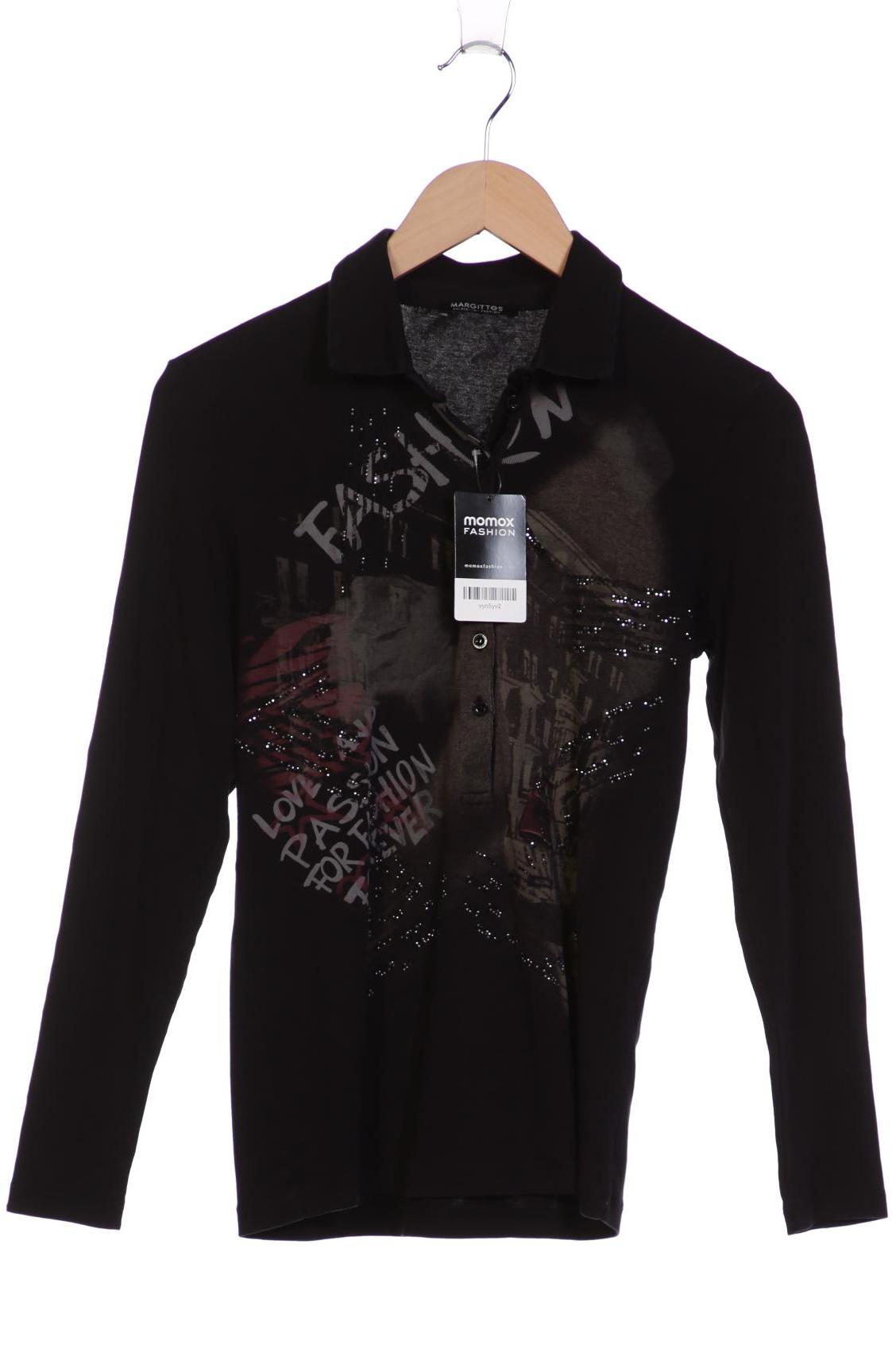 

Margittes Damen Langarmshirt, schwarz, Gr. 40