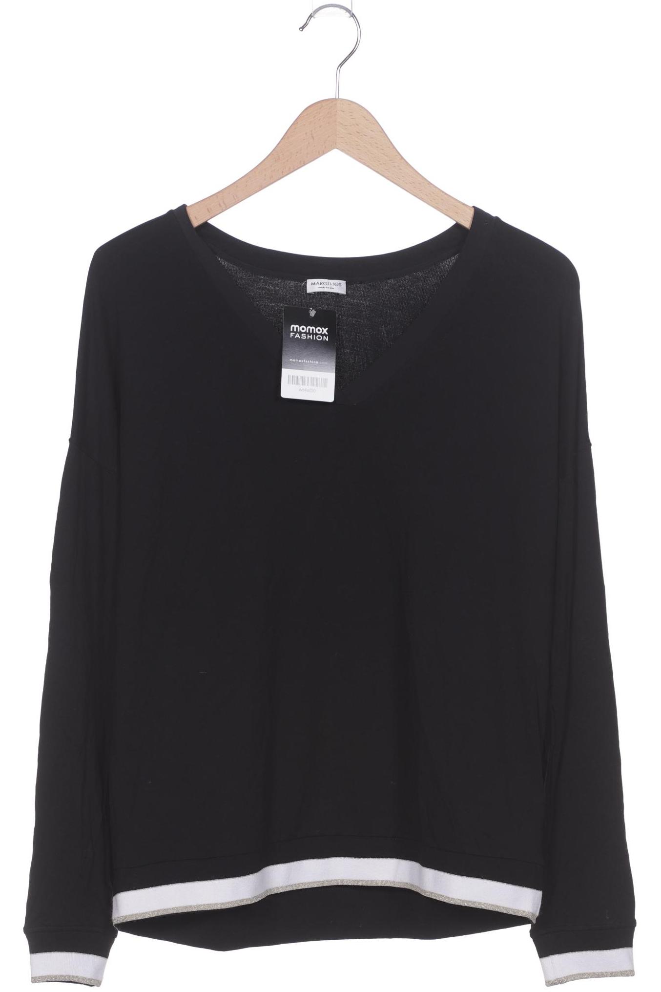 

Margittes Damen Langarmshirt, schwarz, Gr. 38