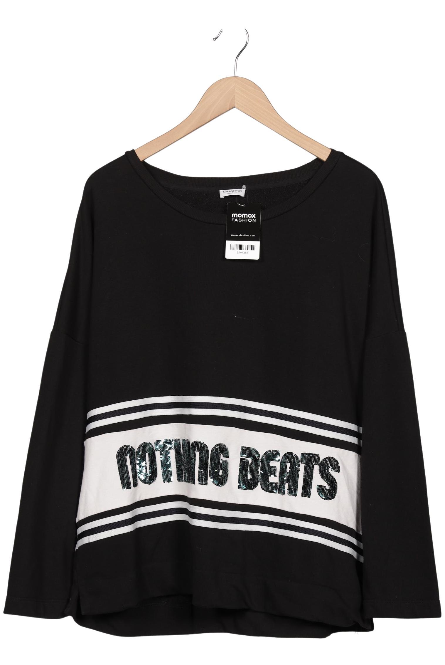 

Margittes Damen Sweatshirt, schwarz, Gr. 46