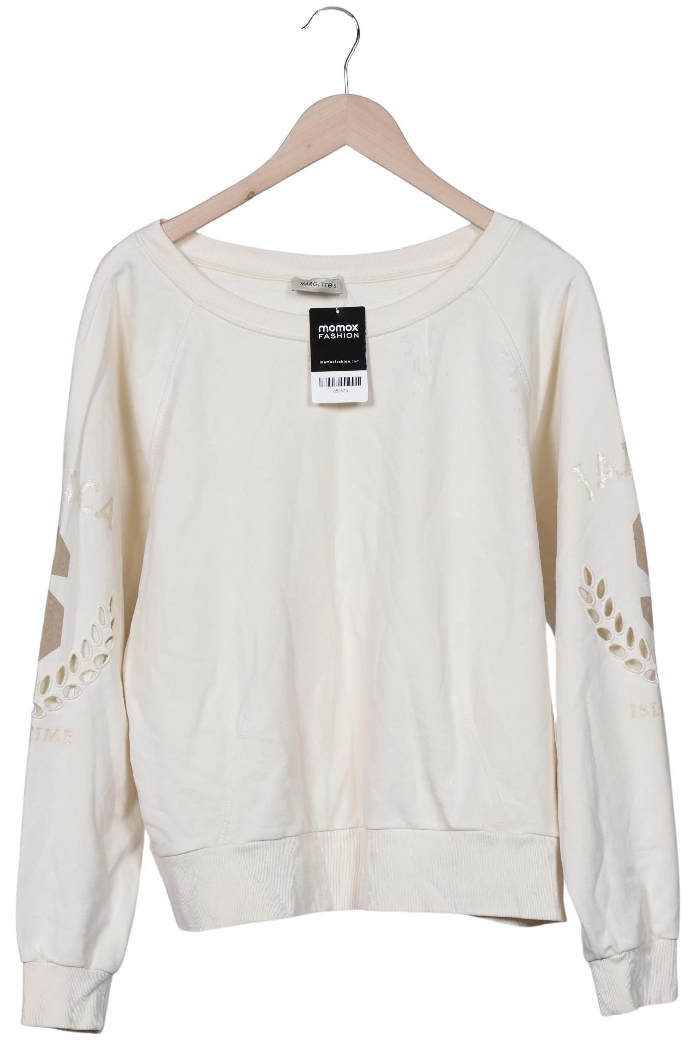 

Margittes Damen Sweatshirt, cremeweiß, Gr. 42