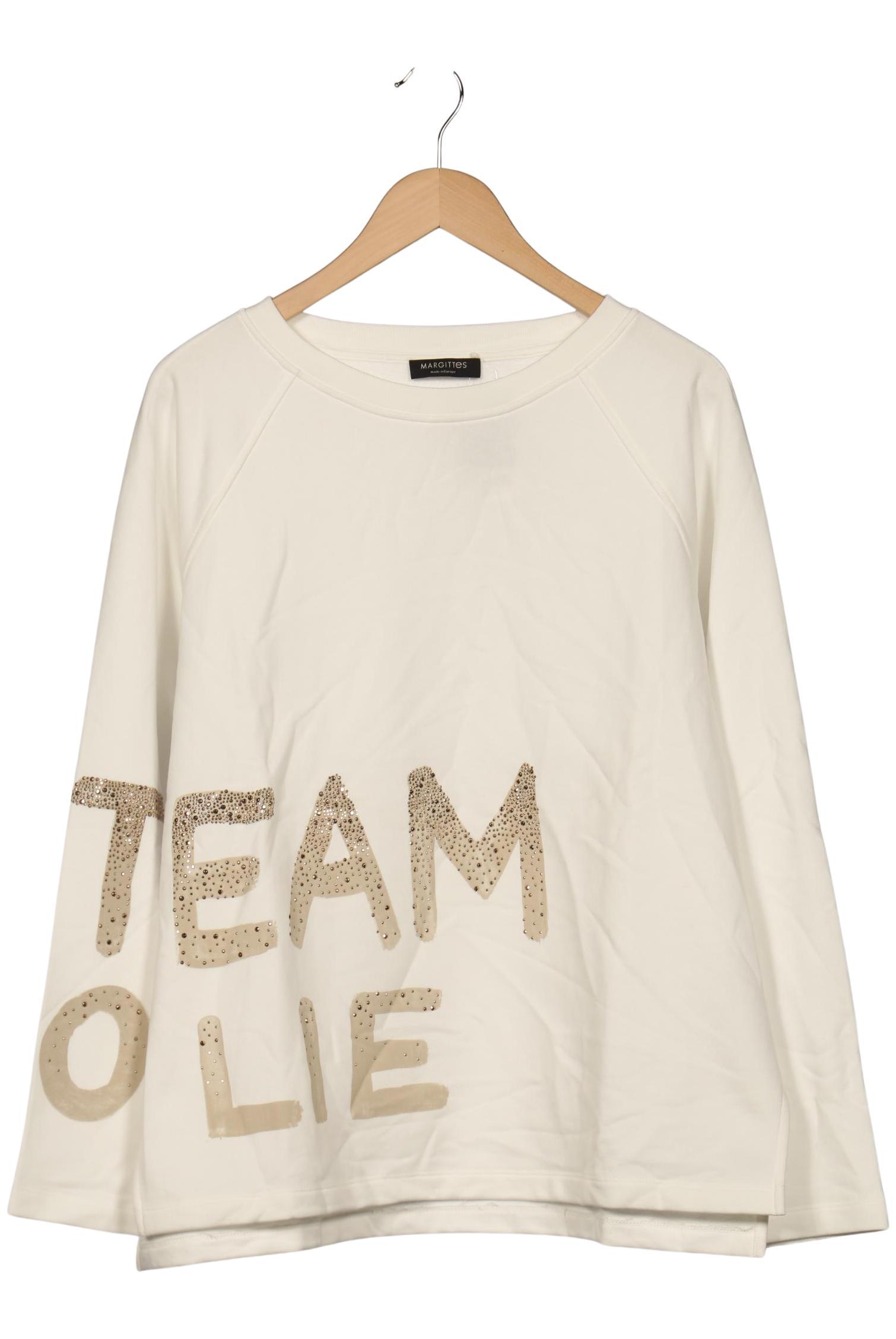 

Margittes Damen Sweatshirt, cremeweiß, Gr. 42