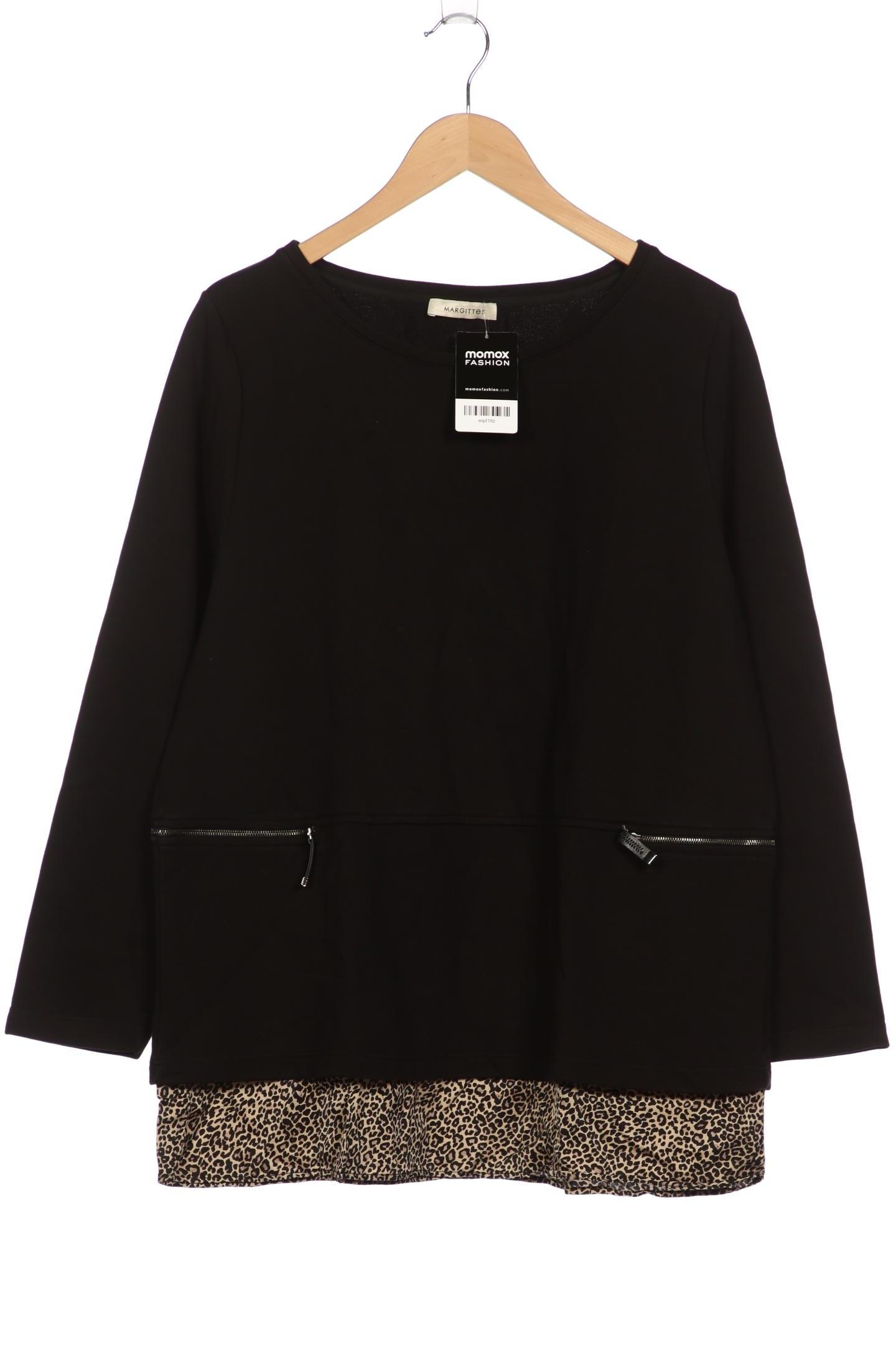 

Margittes Damen Sweatshirt, schwarz, Gr. 46