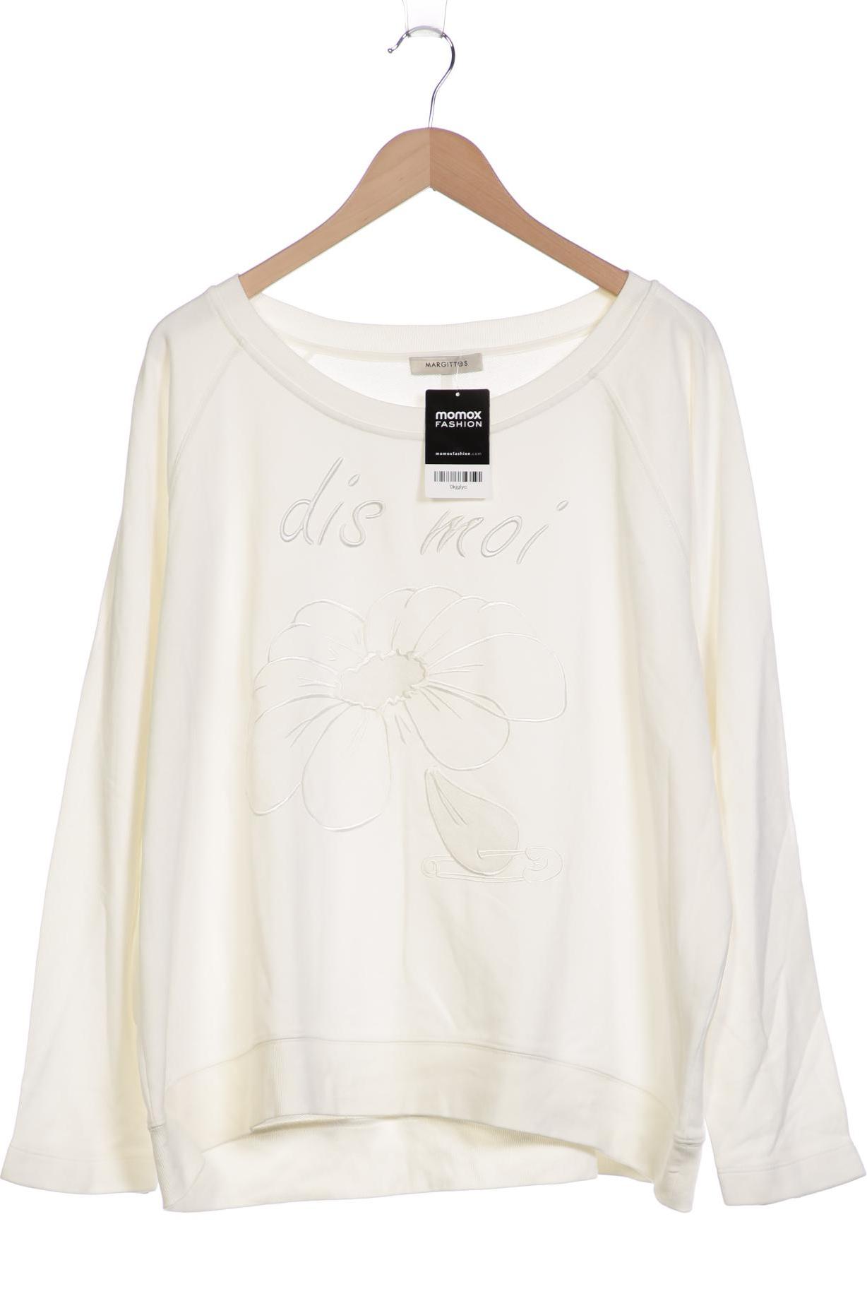 

Margittes Damen Sweatshirt, cremeweiß, Gr. 46