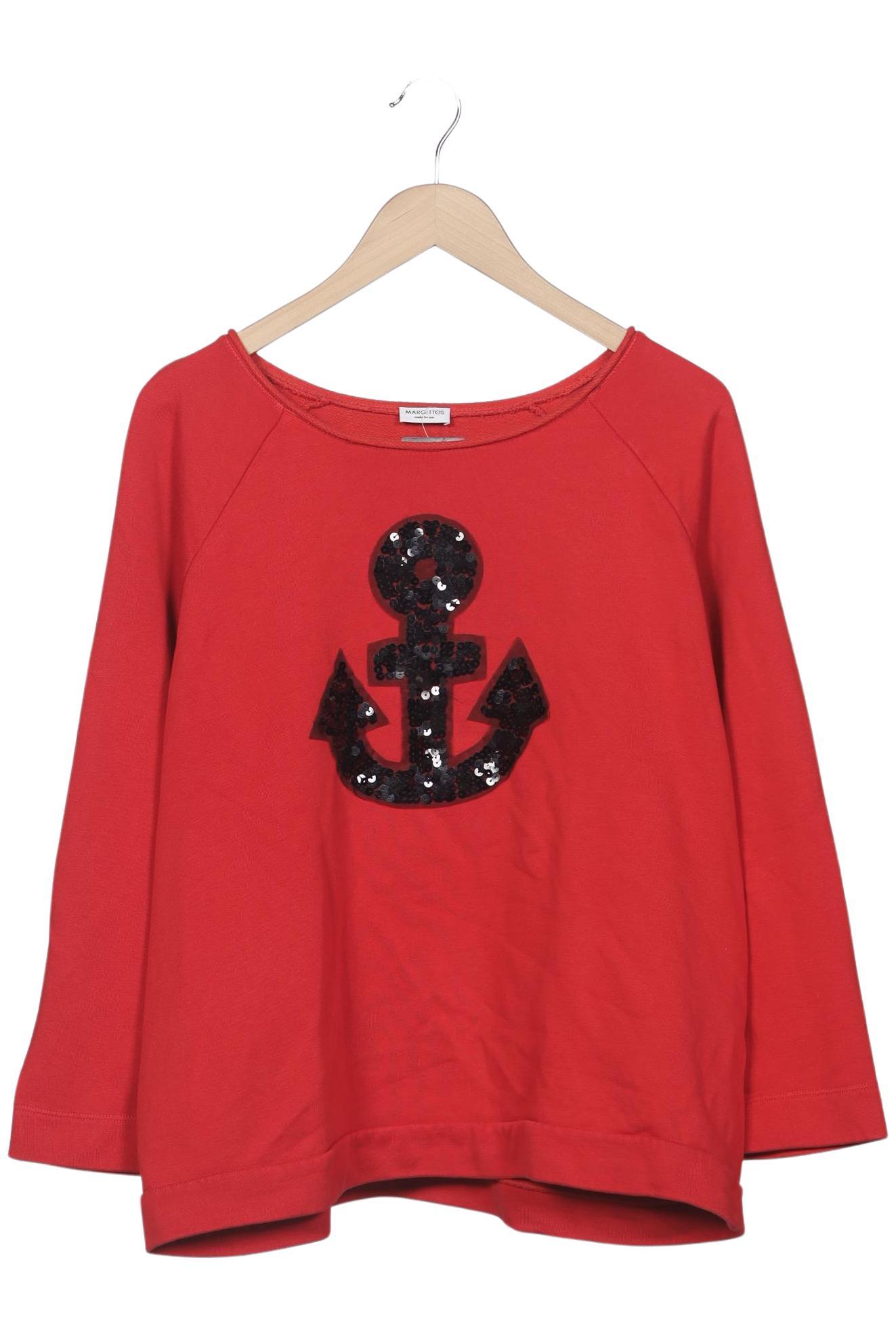 

Margittes Damen Sweatshirt, rot, Gr. 48