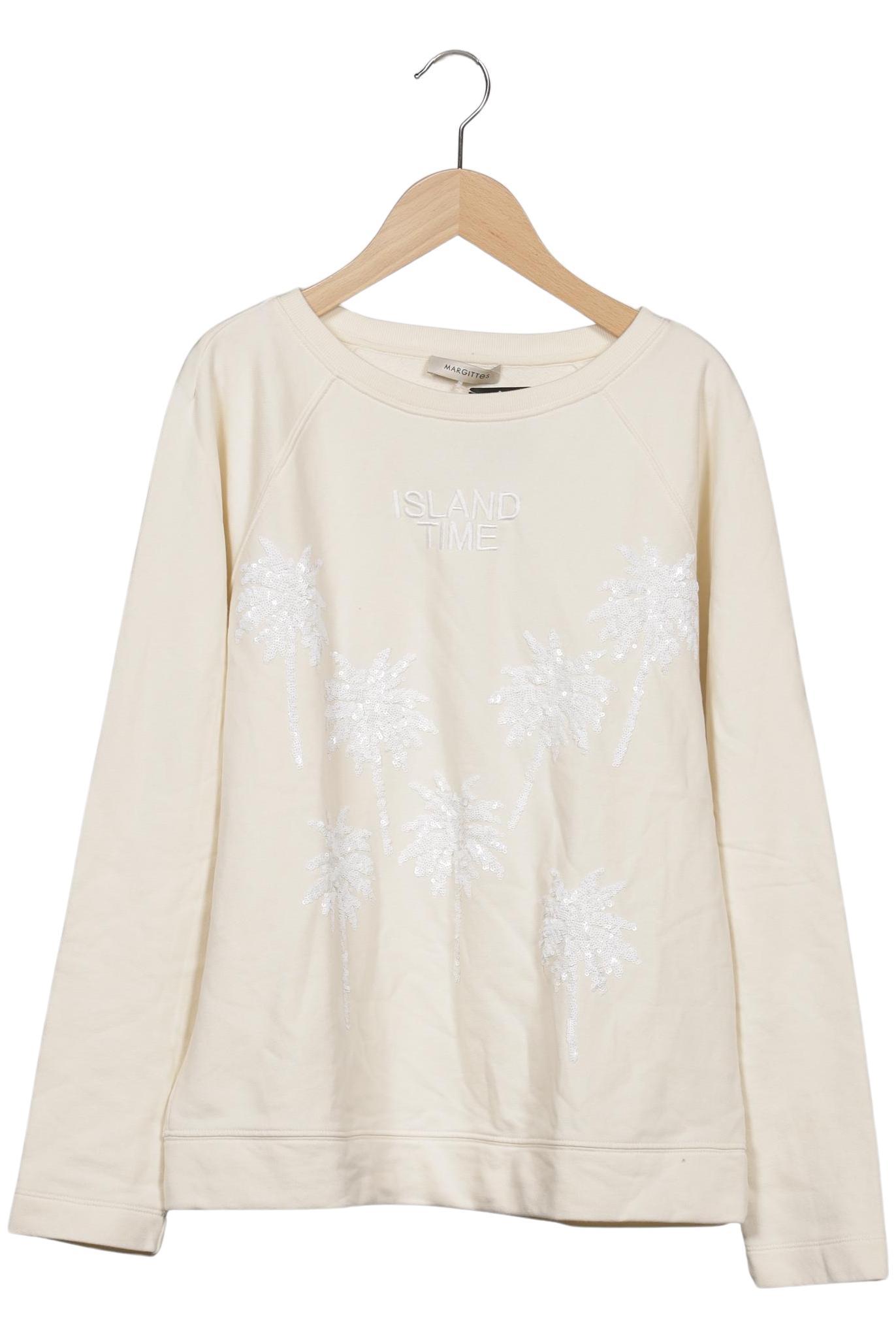 

Margittes Damen Sweatshirt, cremeweiß, Gr. 36