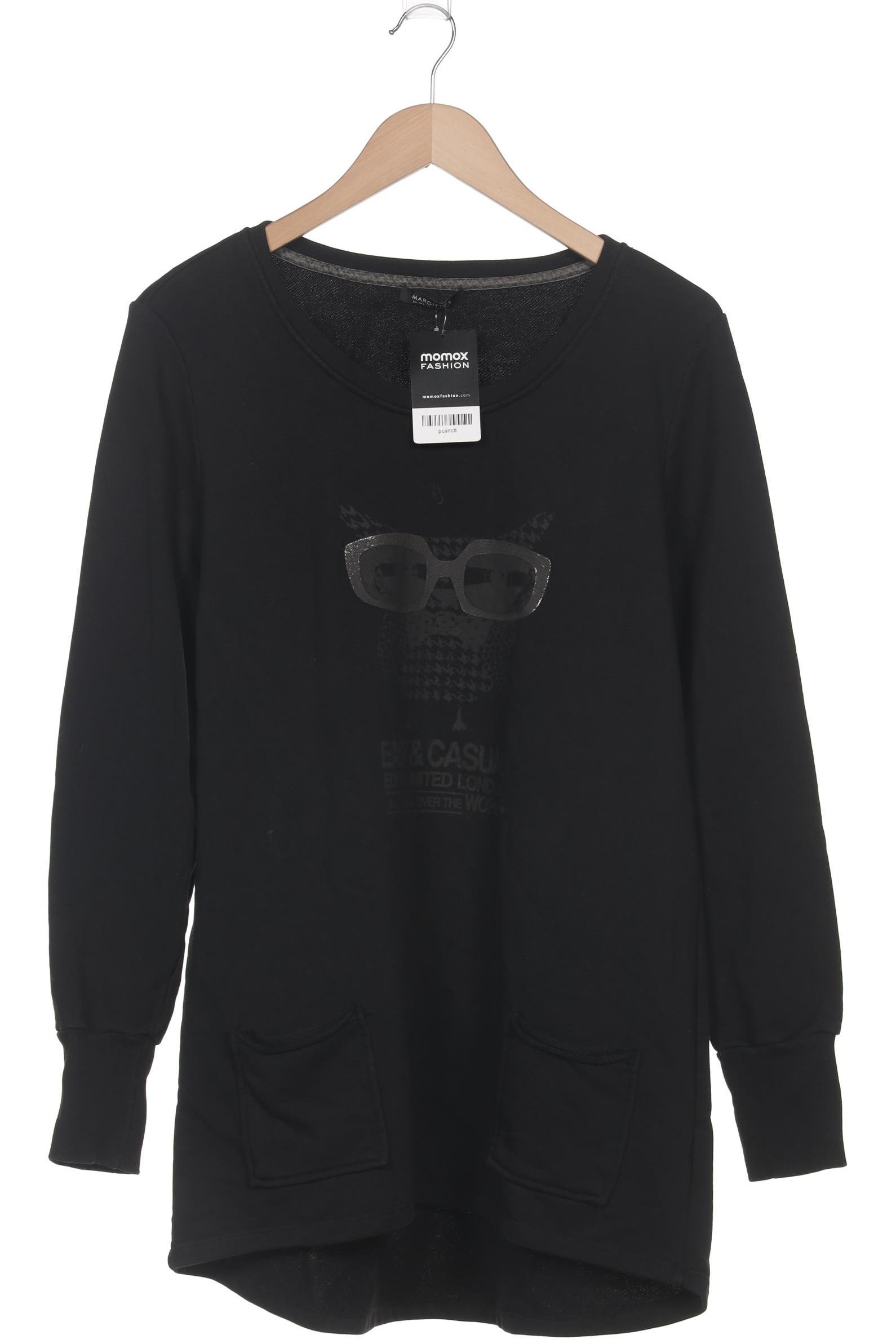 

Margittes Damen Sweatshirt, schwarz, Gr. 40