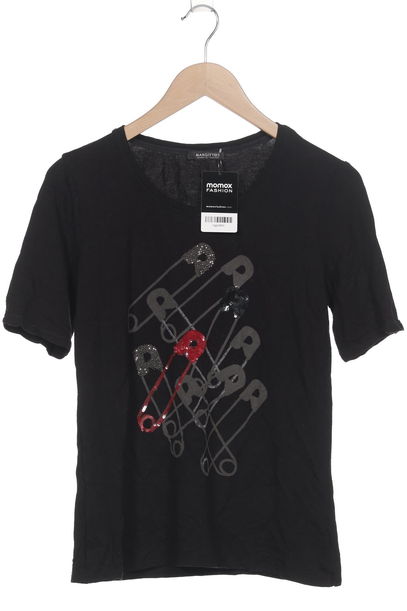 

Margittes Damen T-Shirt, schwarz, Gr. 38