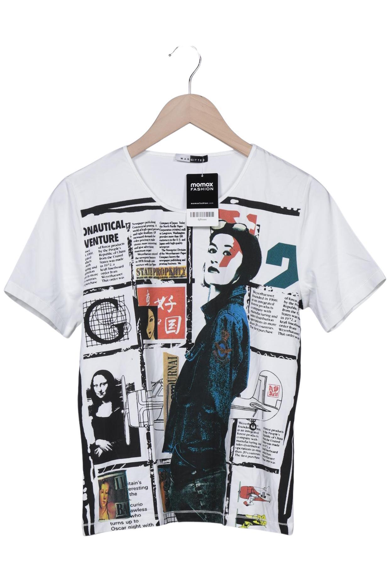 

Margittes Damen T-Shirt, weiß, Gr. 40