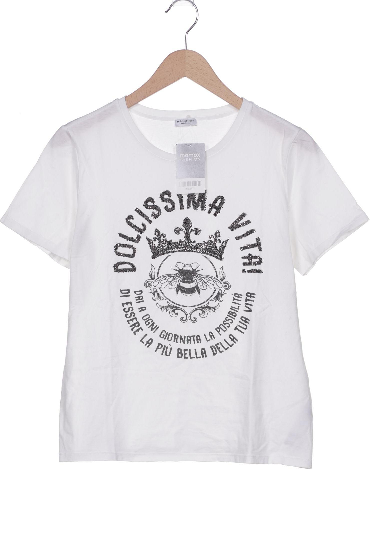 

Margittes Damen T-Shirt, weiß, Gr. 40