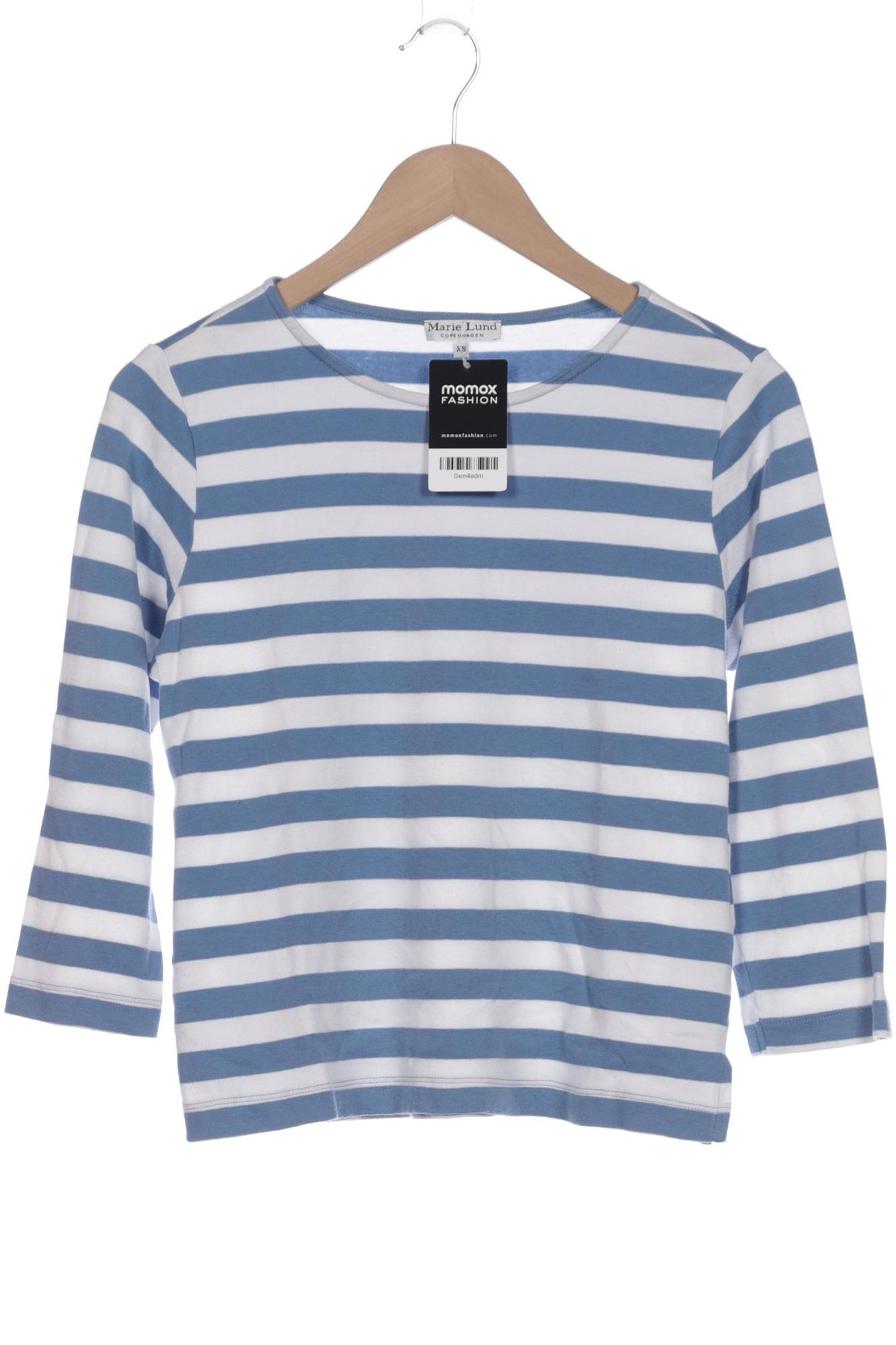 

Marie Lund Damen Langarmshirt, blau, Gr. 34