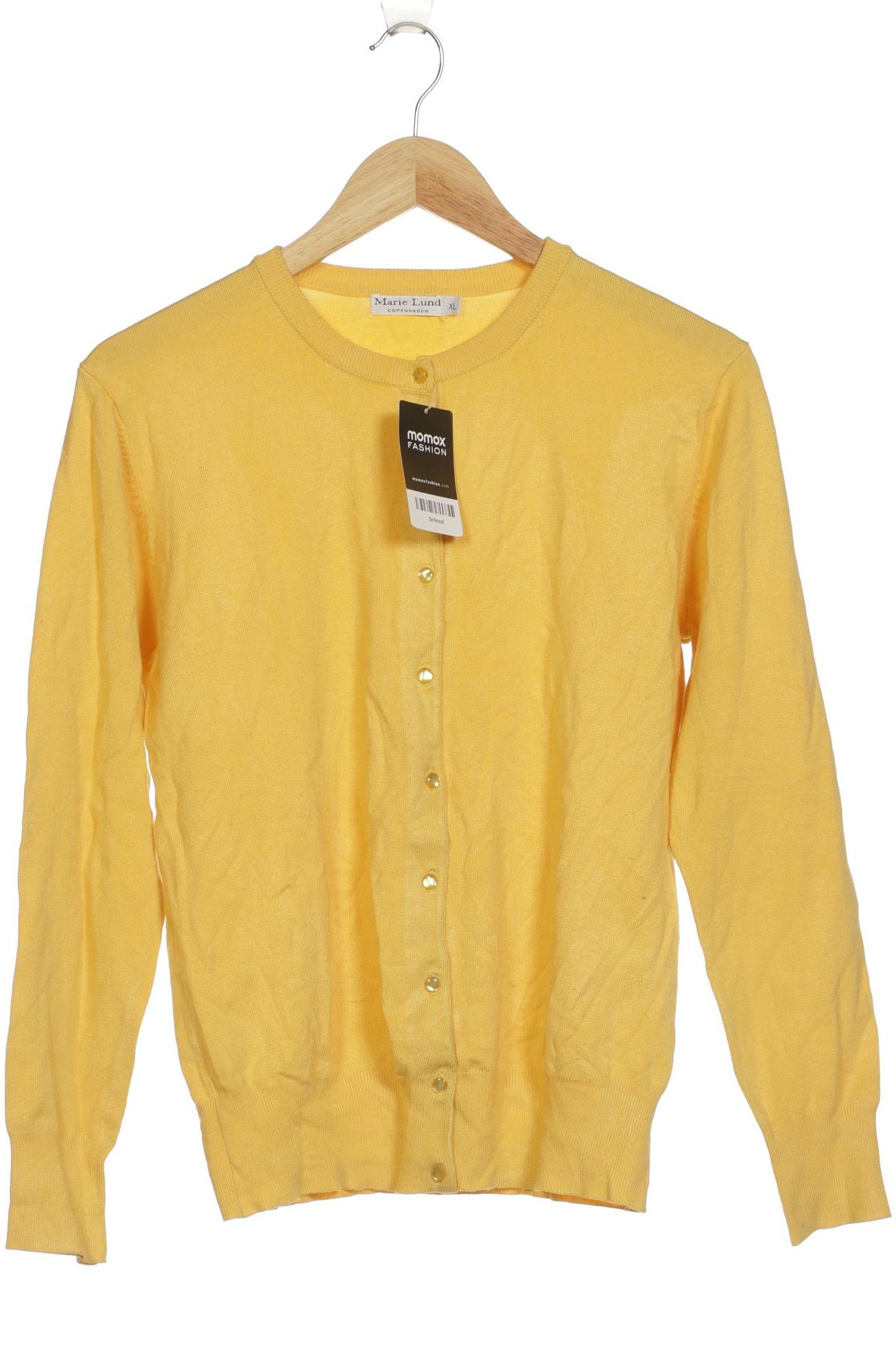

Marie Lund Damen Strickjacke, gelb, Gr. 44