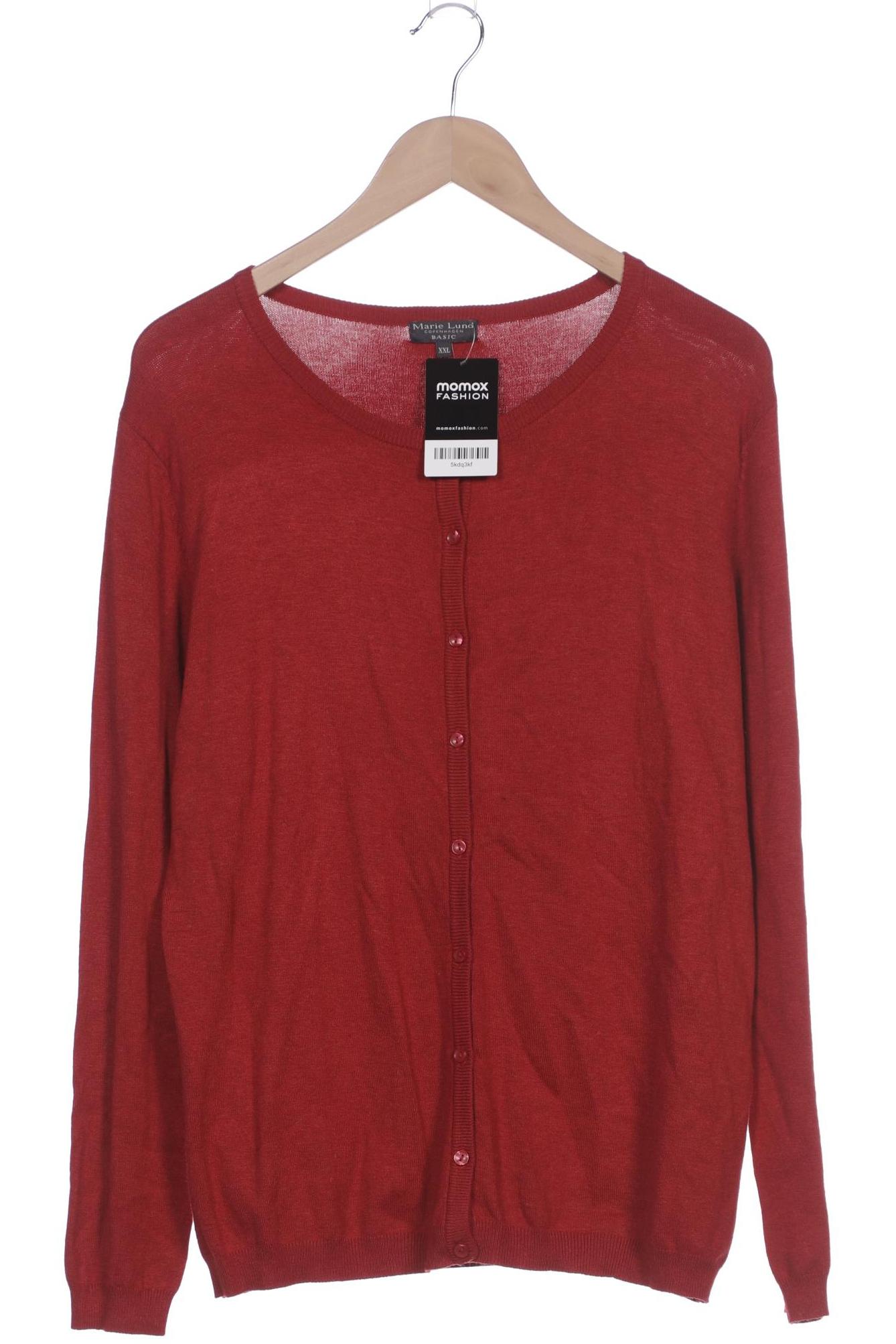 

Marie Lund Damen Strickjacke, rot, Gr. 46