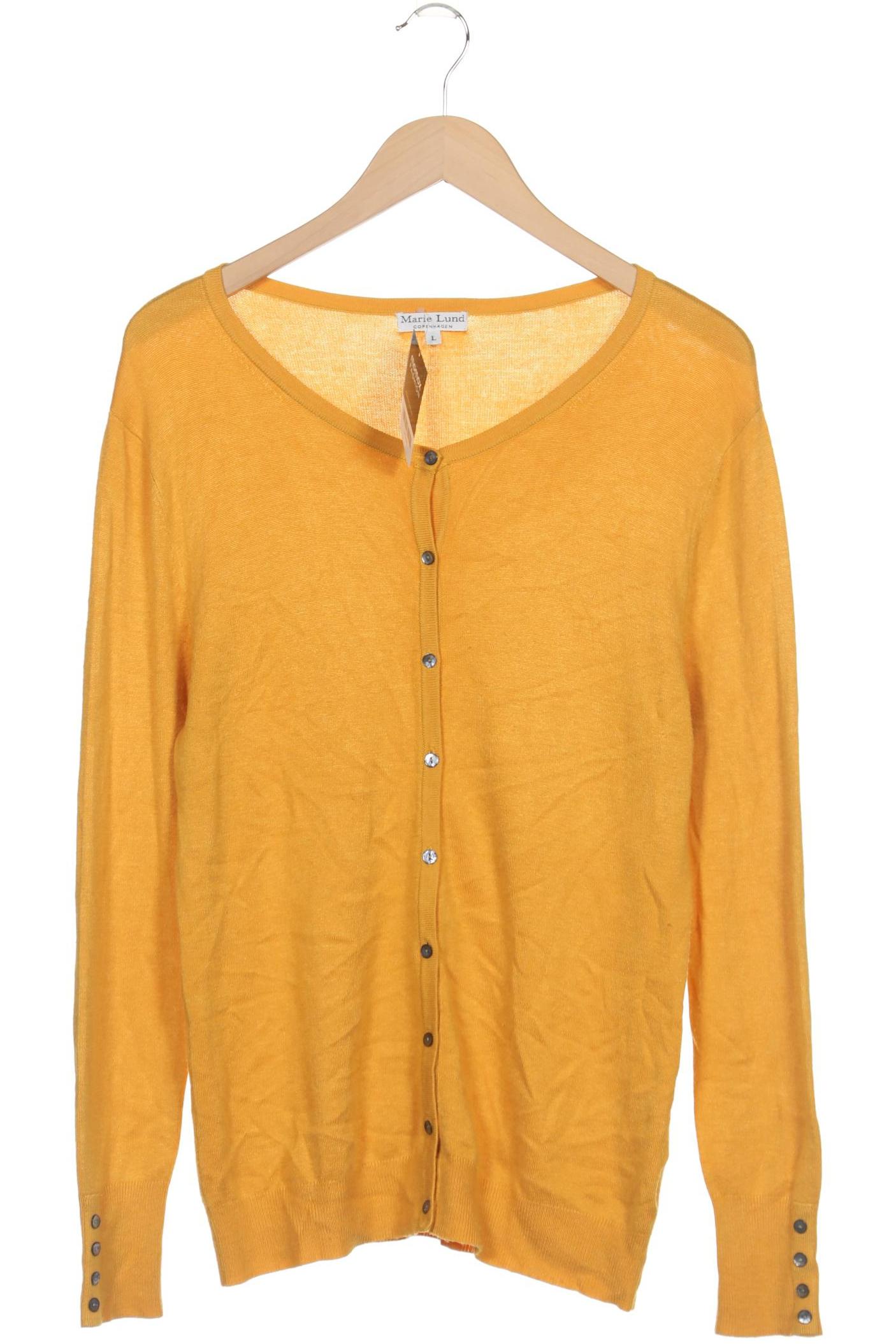 

Marie Lund Damen Strickjacke, gelb, Gr. 42
