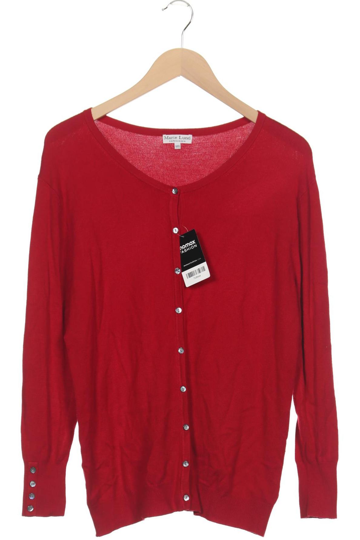 

Marie Lund Damen Strickjacke, rot, Gr. 46