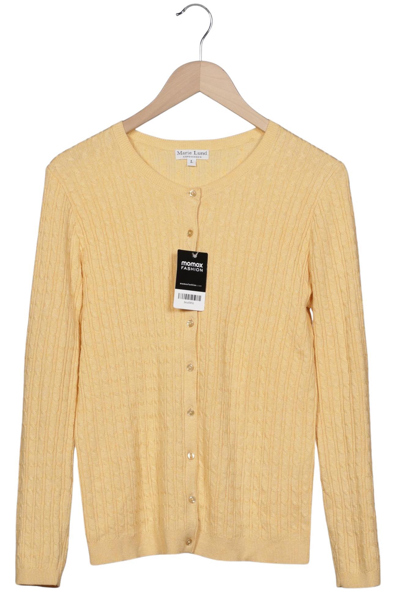 

Marie Lund Damen Strickjacke, gelb, Gr. 42