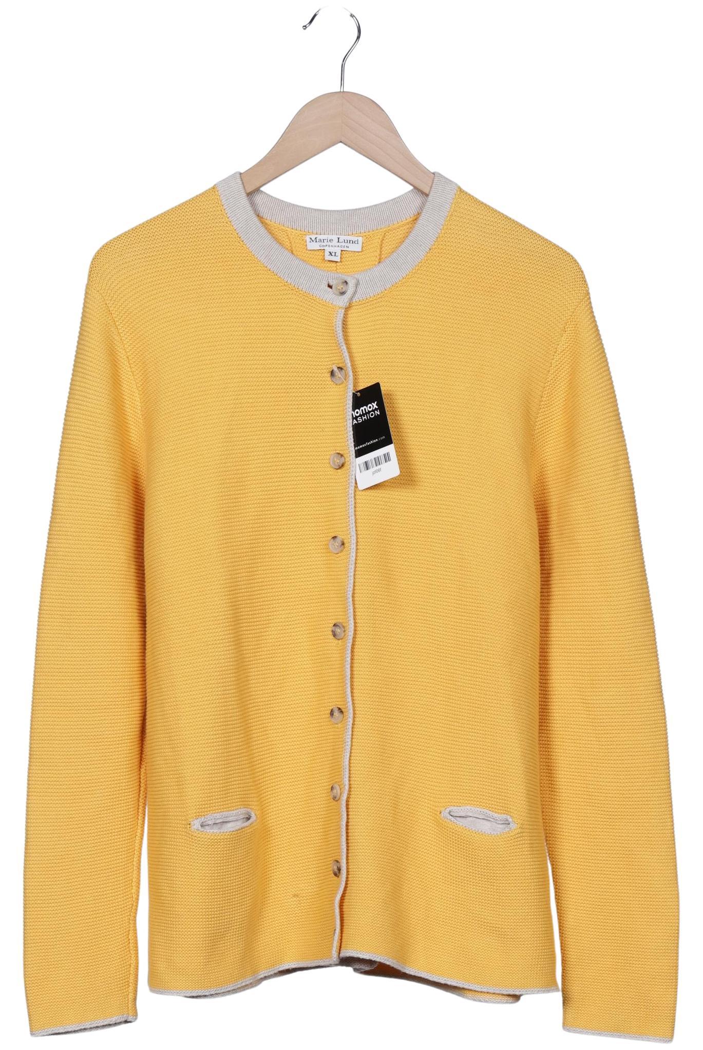 

Marie Lund Damen Strickjacke, gelb, Gr. 44