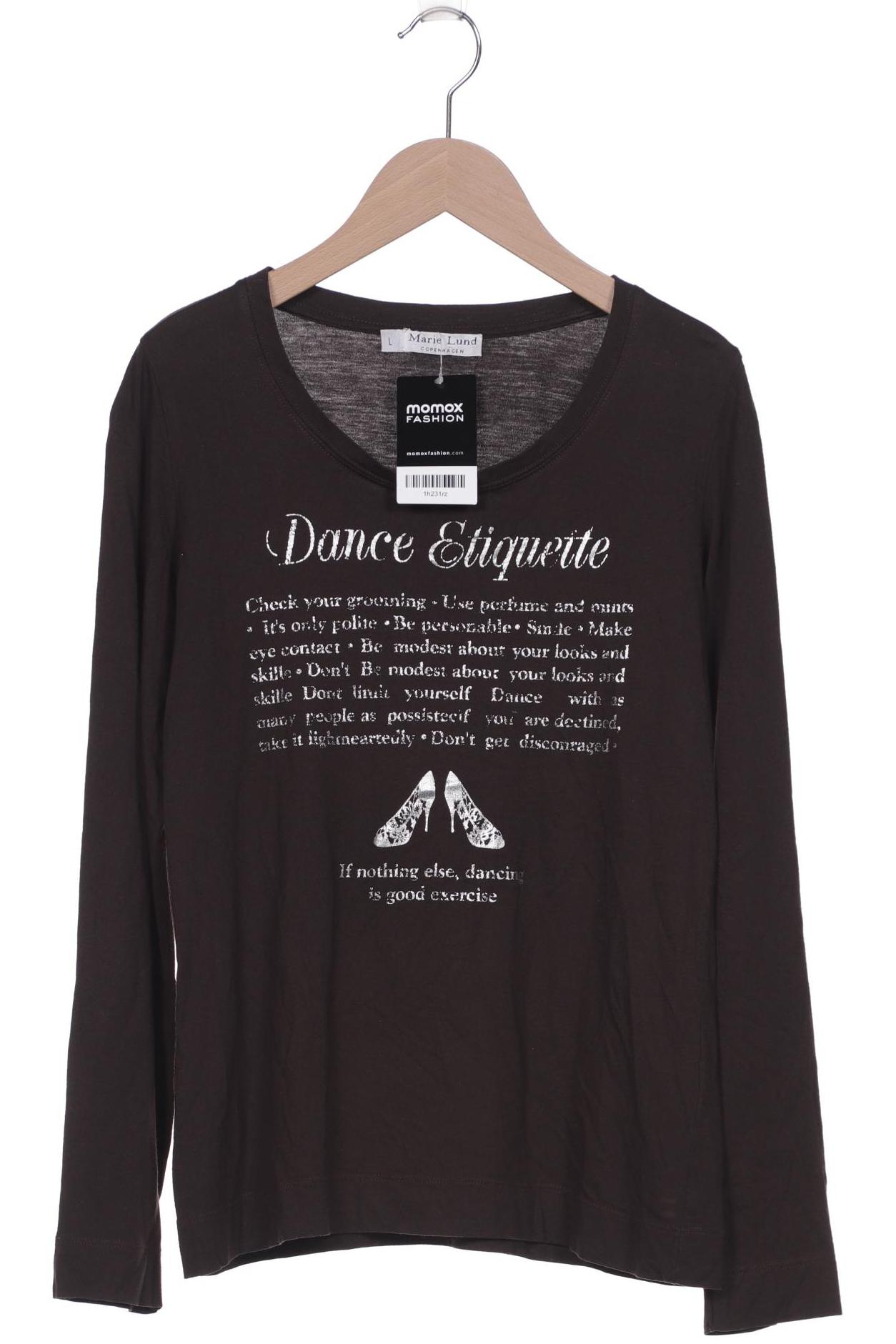 

Marie Lund Damen Langarmshirt, braun, Gr. 42