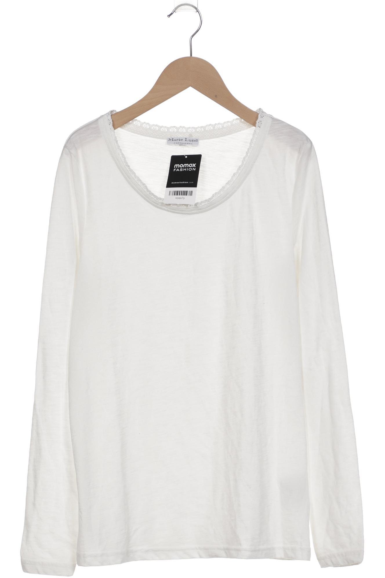 

Marie Lund Damen Langarmshirt, weiß, Gr. 42