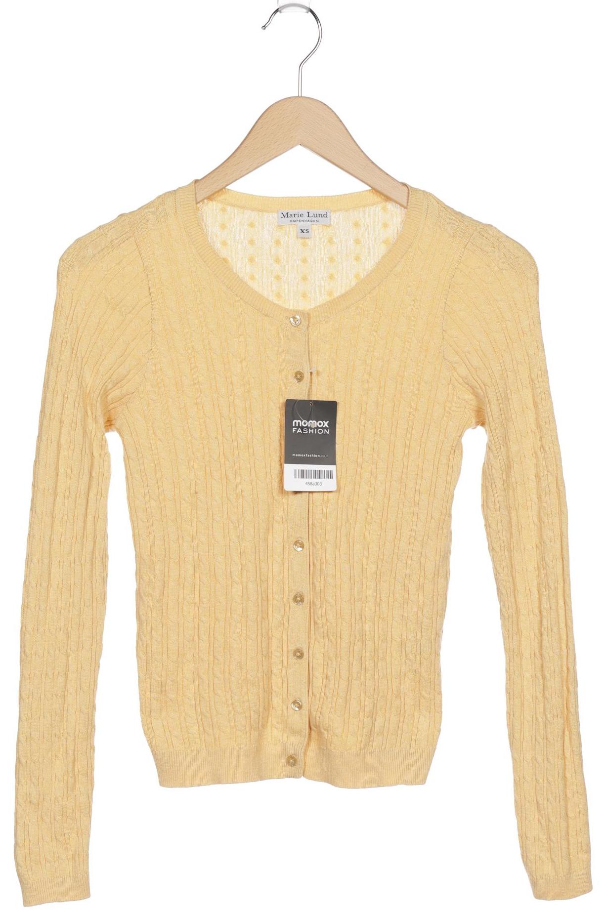 

Marie Lund Damen Strickjacke, gelb, Gr. 34