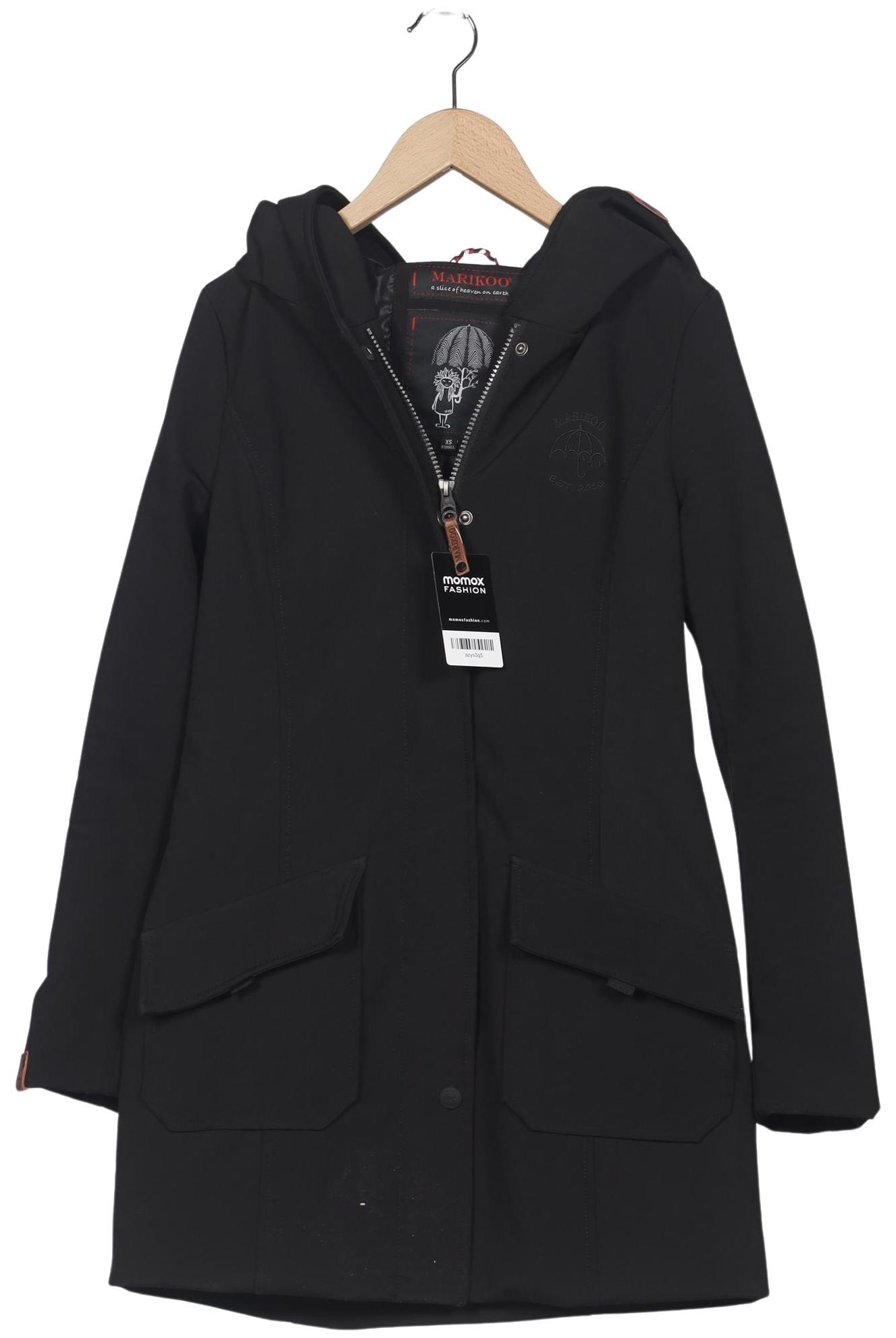 

Marikoo Damen Mantel, schwarz, Gr. 34