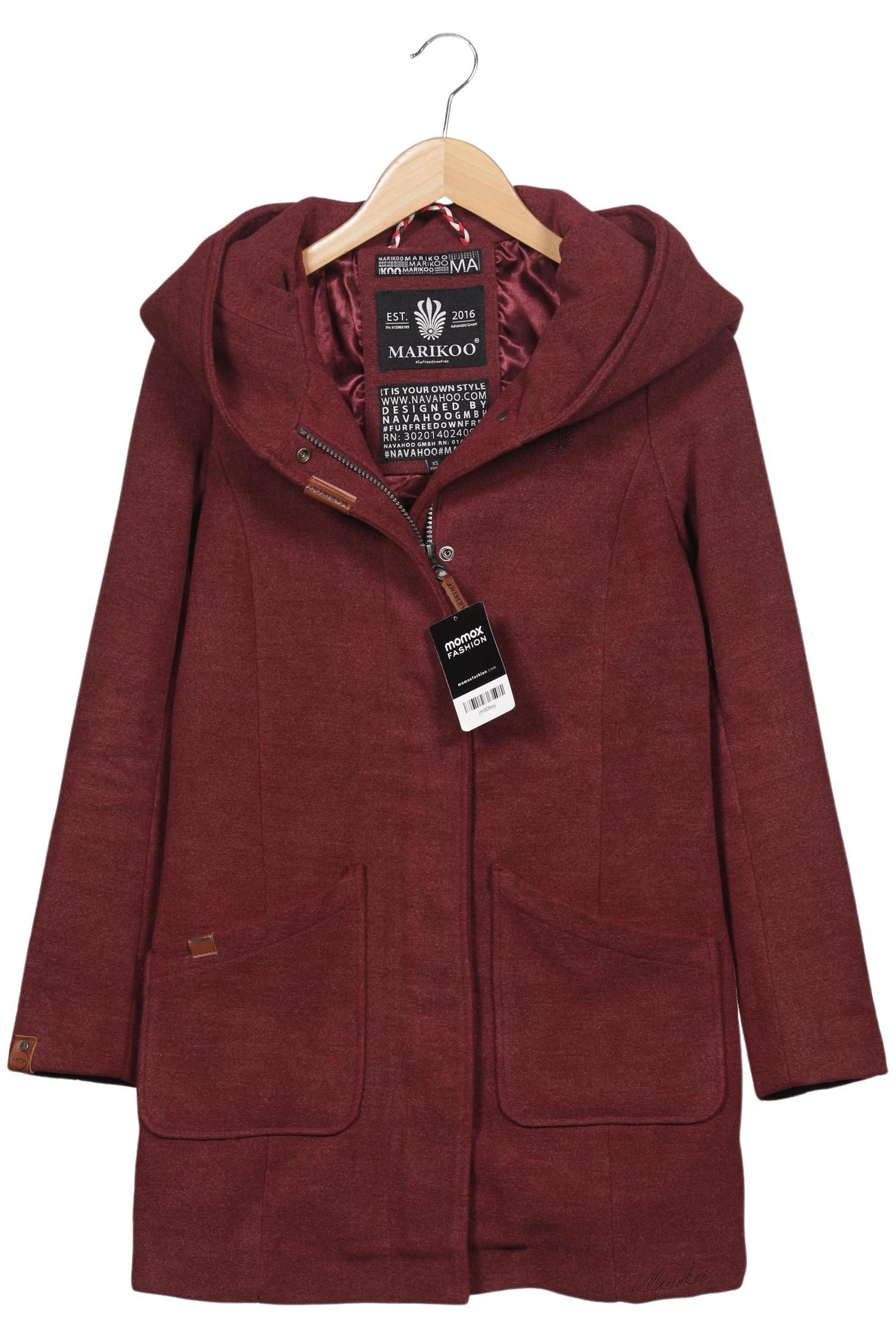 

Marikoo Damen Mantel, bordeaux, Gr. 34