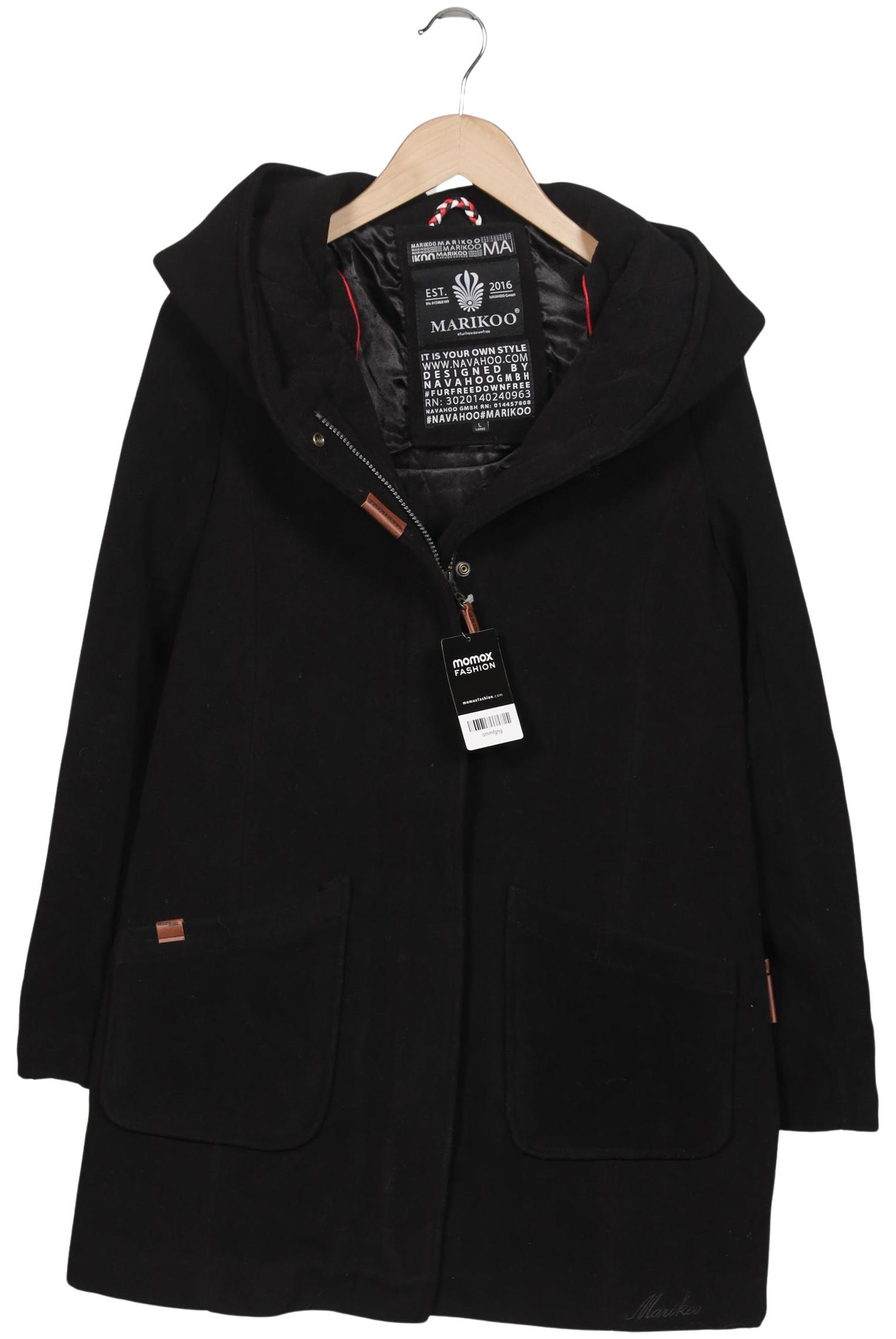 

Marikoo Damen Mantel, schwarz, Gr. 42