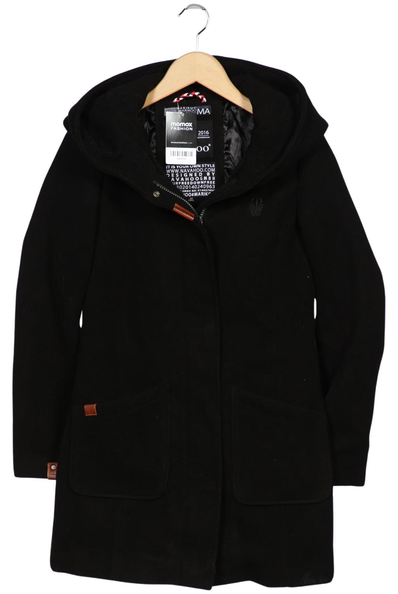 

Marikoo Damen Mantel, schwarz, Gr. 34