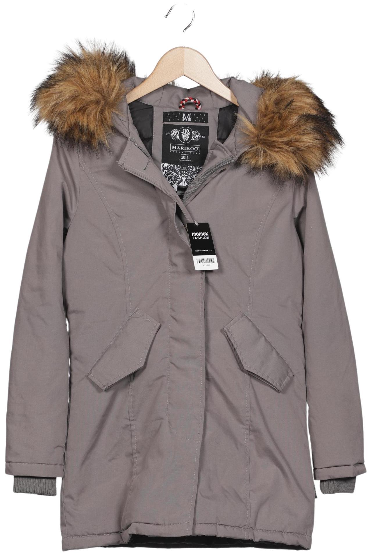 

Marikoo Damen Mantel, grau, Gr. 34