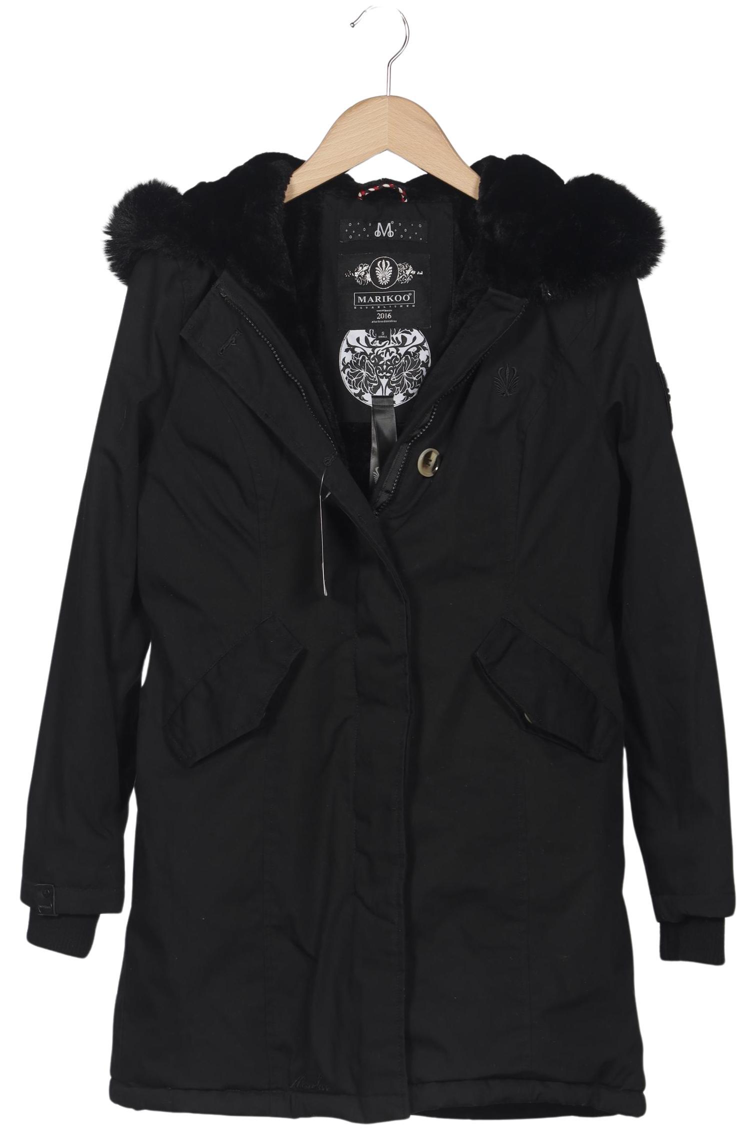 

Marikoo Damen Mantel, schwarz, Gr. 36