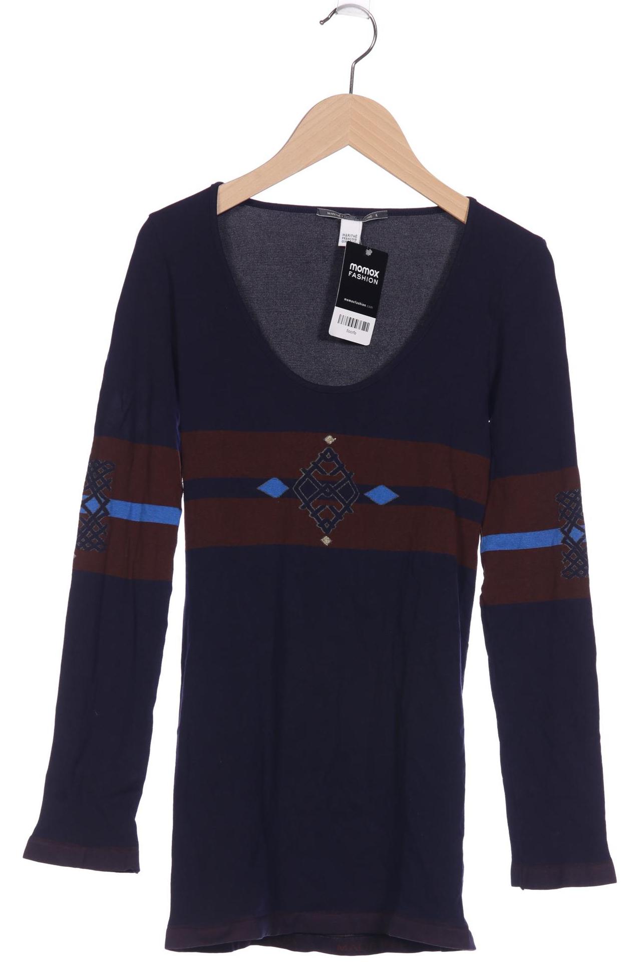 

Marithe et Francois Girbaud Damen Langarmshirt, marineblau, Gr. 30