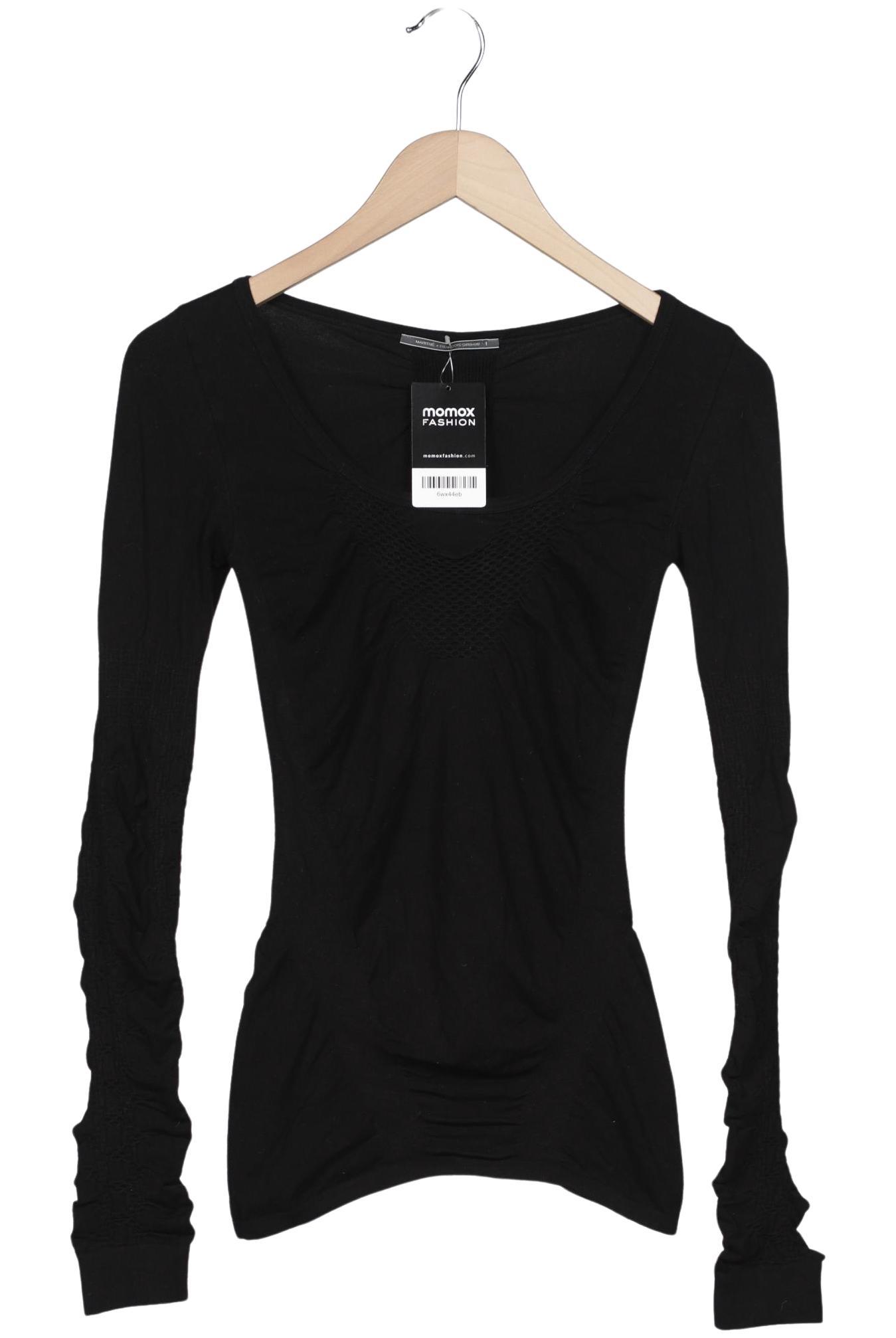 

Marithe et Francois Girbaud Damen Langarmshirt, schwarz, Gr. 36