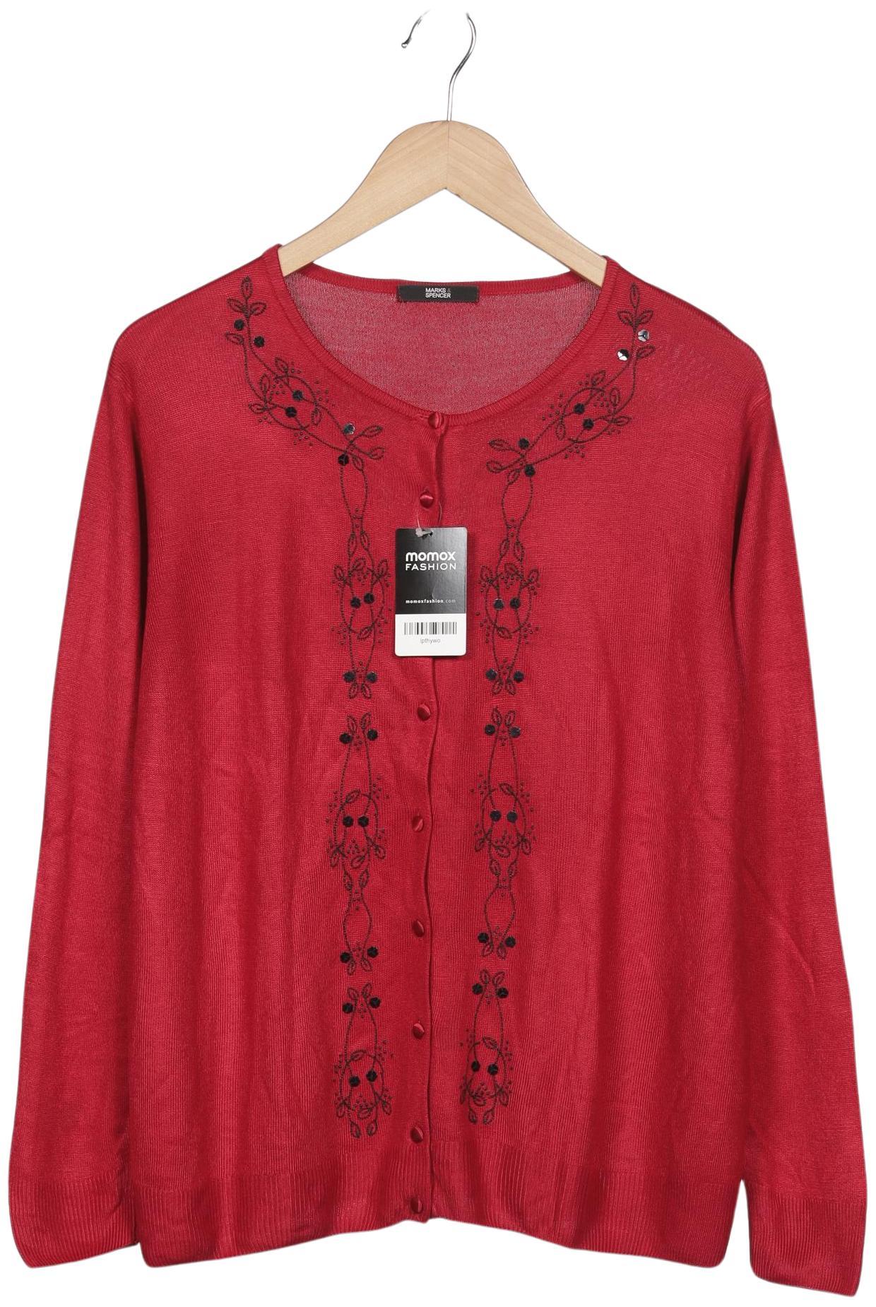 

Marks & Spencer Damen Strickjacke, rot, Gr. 18