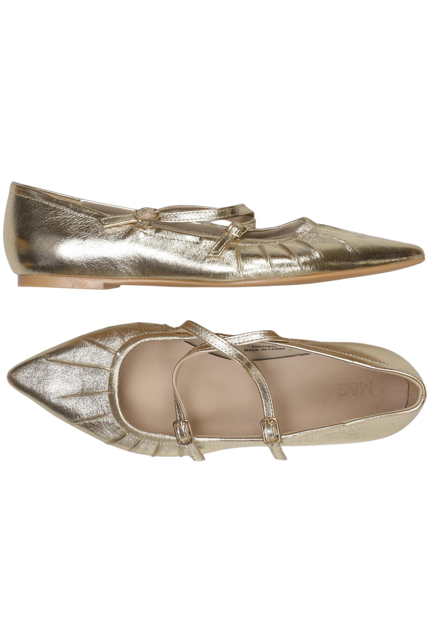 

Marks & Spencer Damen Ballerinas, gold, Gr. 6