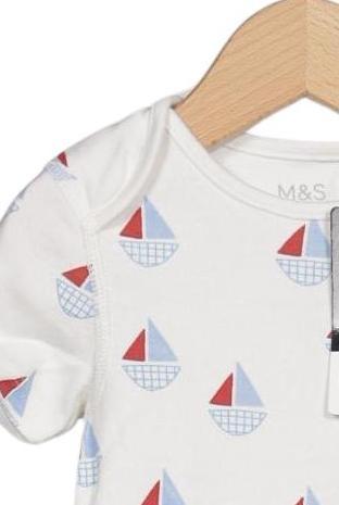 Thumbnail - Marks &amp; Spencer Jungen Strampler, weiß, Gr. 92