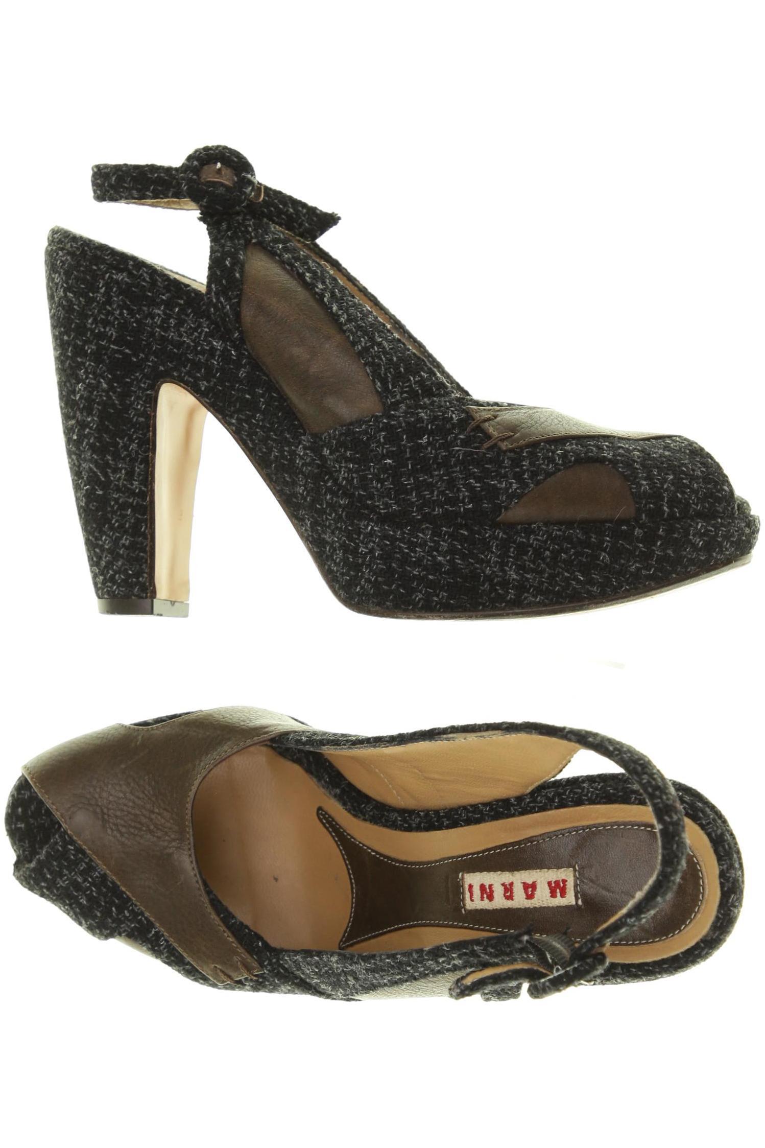 

Marni Damen Sandale, schwarz, Gr. 38