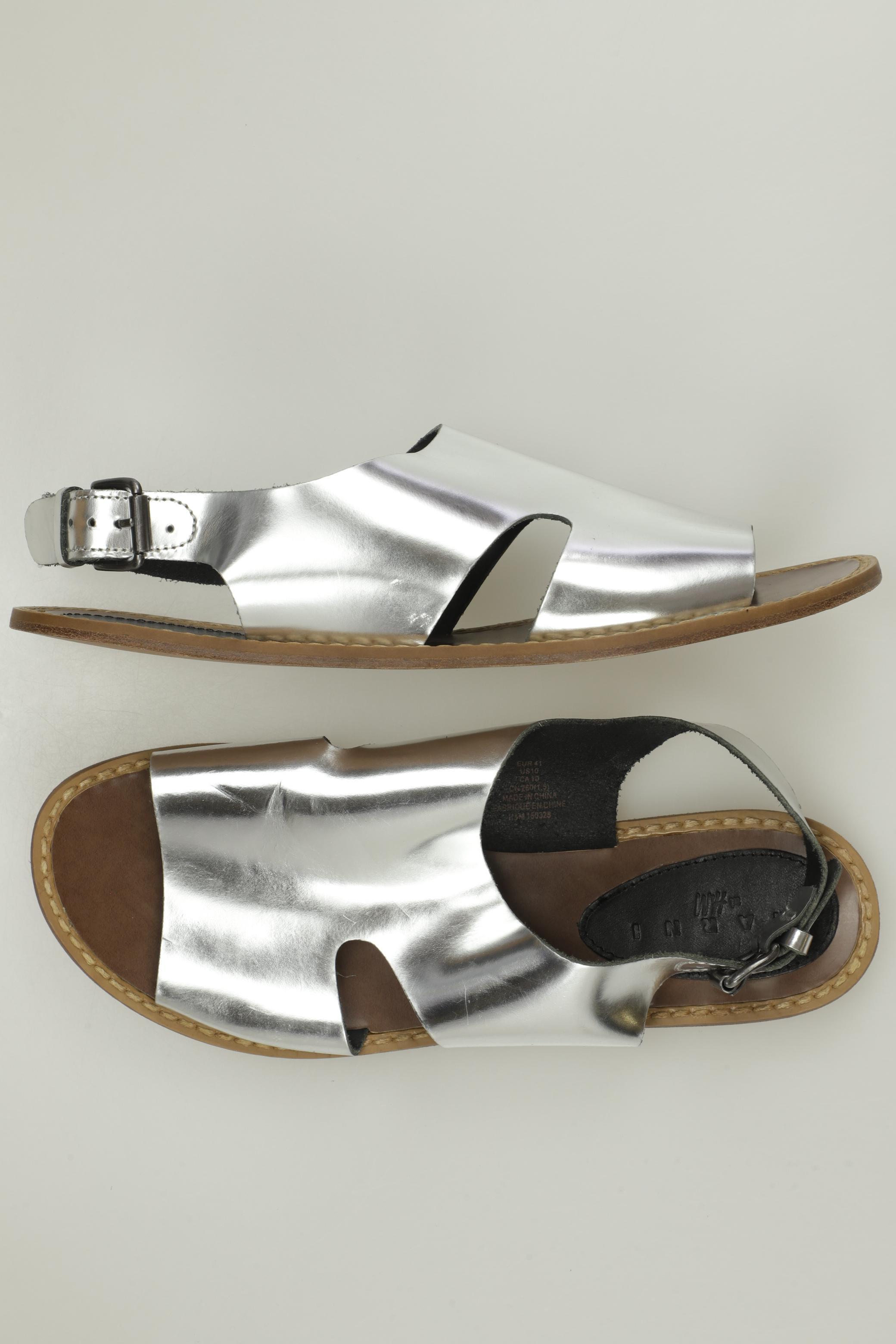 

Marni for H&M Damen Sandale, silber, Gr. 41
